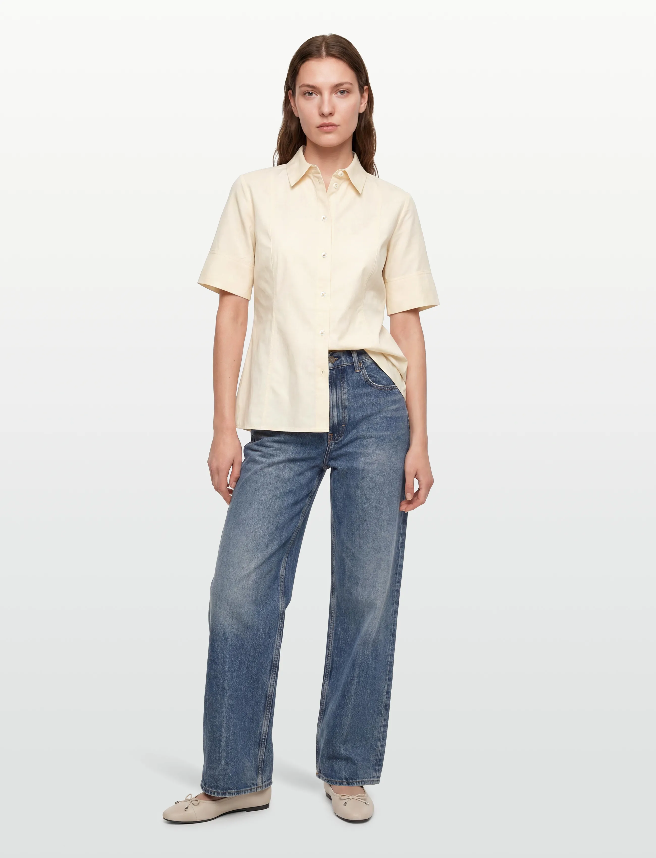 Rue de Tokyo SIMONA MODAL POPLIN - Blusar & Skjortor - CREAM / cream