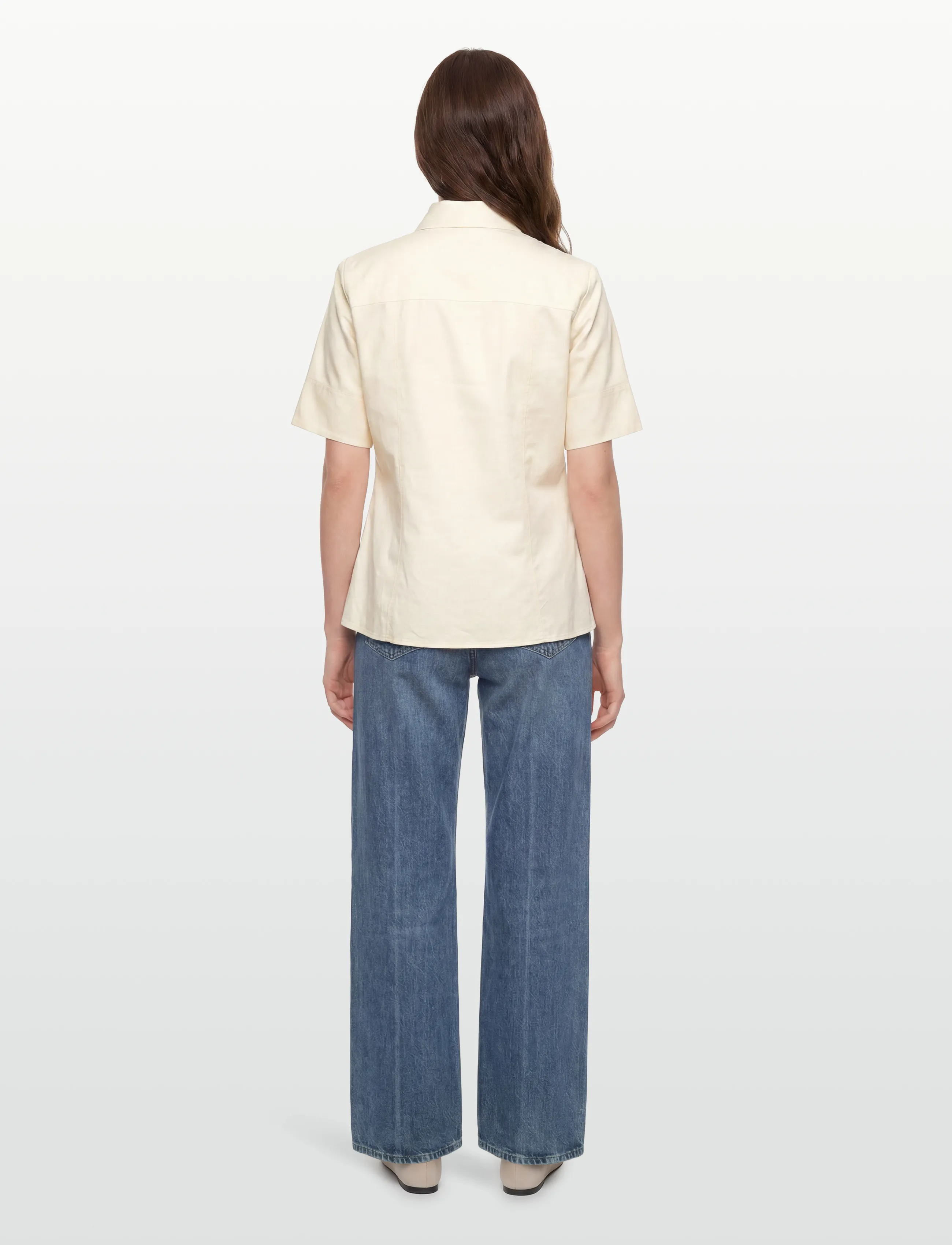 Rue de Tokyo - SIMONA MODAL POPLIN - jeanshemden - cream - 4