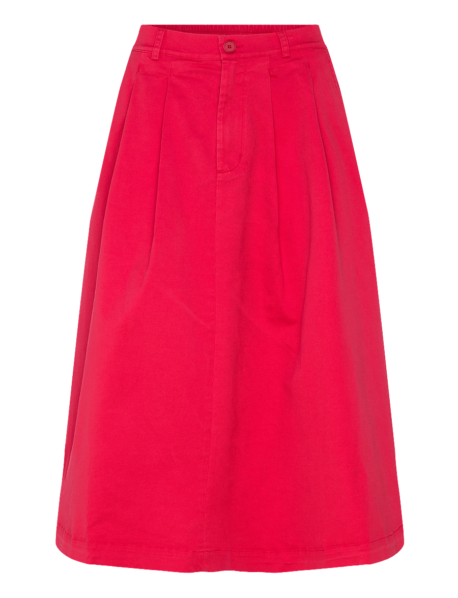 Rue de Tokyo - PEN TWILL - midi kjolar - bittersweet red - 1