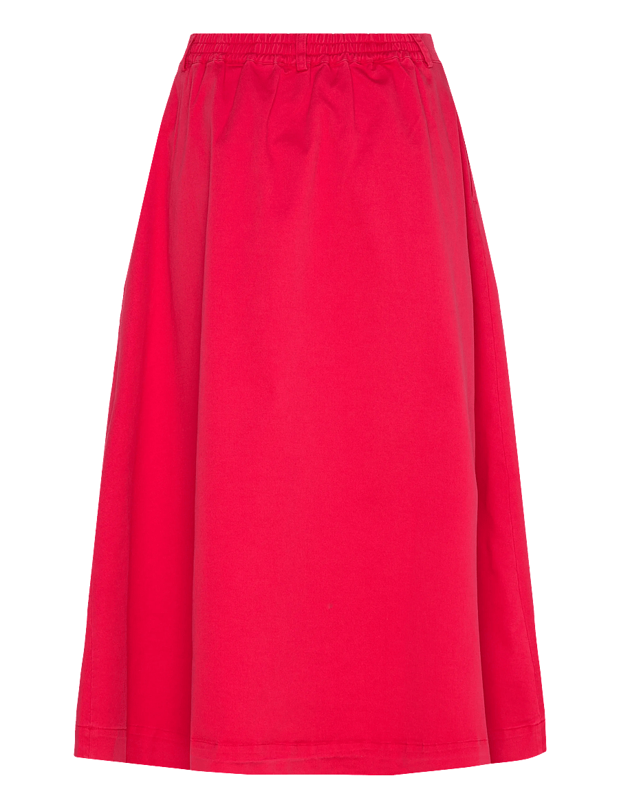 Rue de Tokyo - PEN TWILL - midi kjolar - bittersweet red - 2