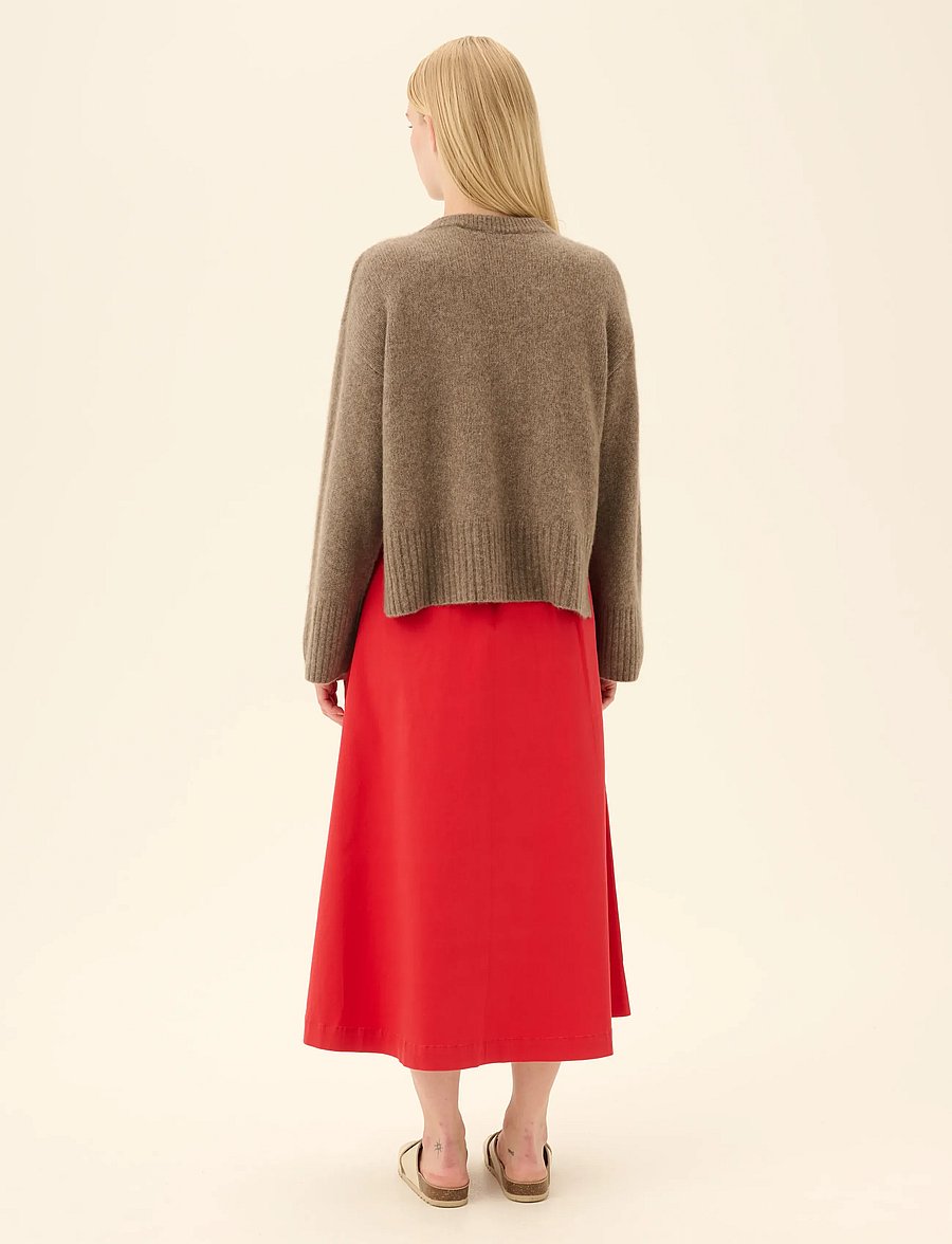 Rue de Tokyo - PEN TWILL - midi kjolar - bittersweet red - 3
