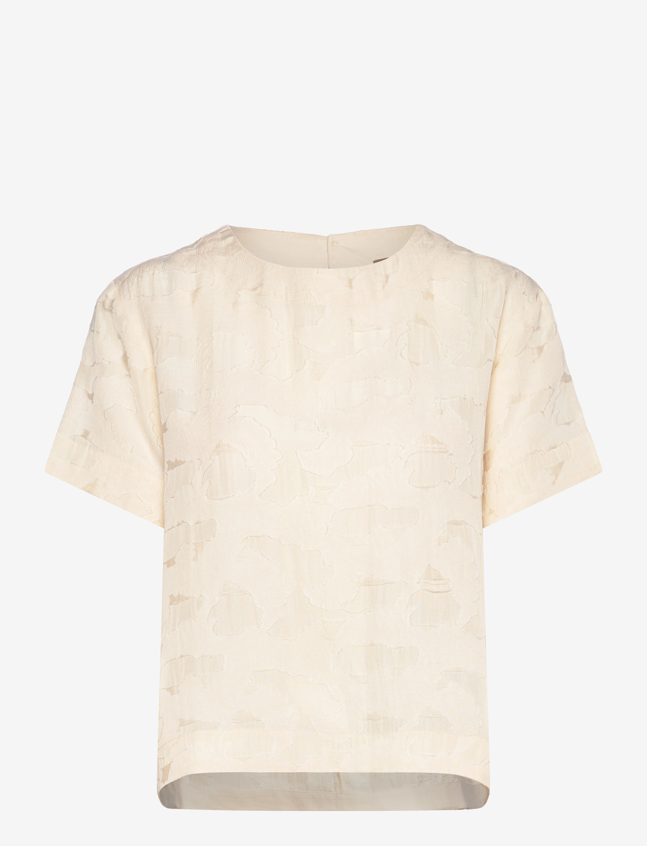 Rue de Tokyo - SELIN VISCOSE LINEN - lühikeste varrukatega pluusid - cream - 0