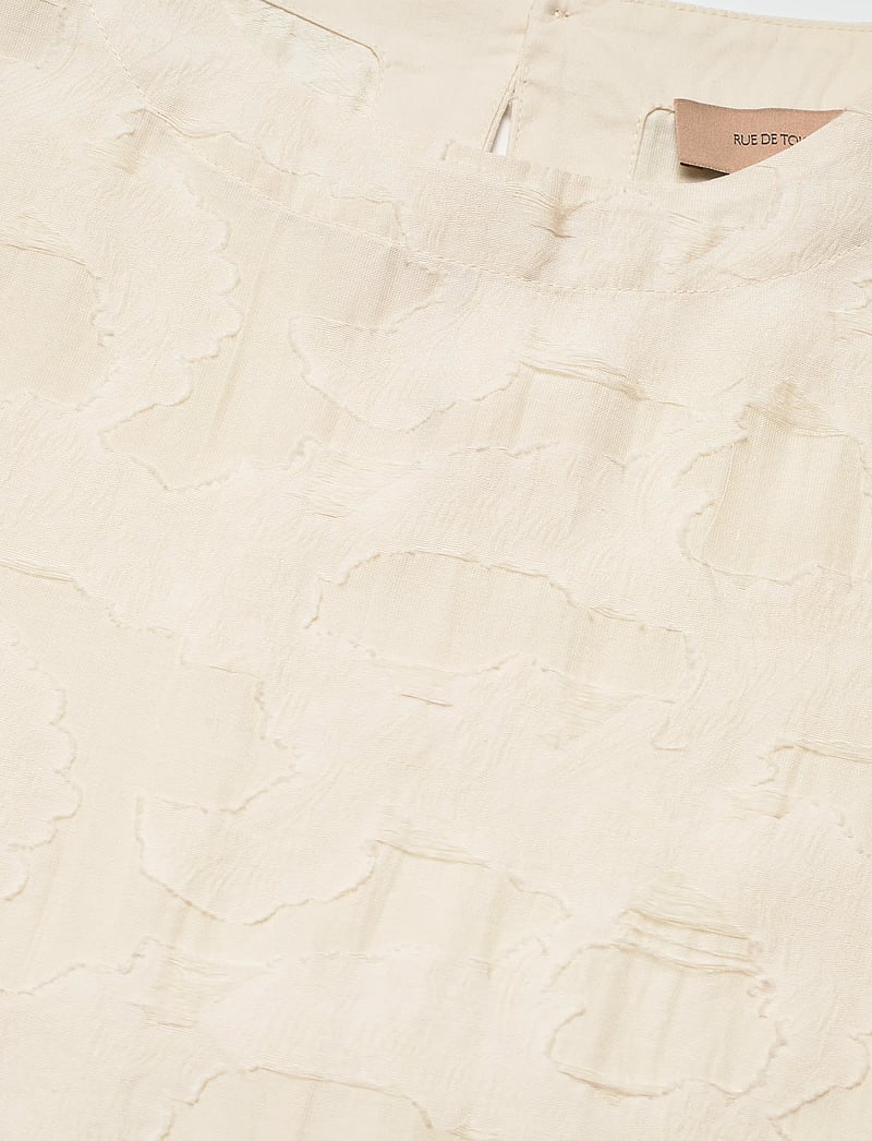 Rue de Tokyo - SELIN VISCOSE LINEN - lühikeste varrukatega pluusid - cream - 2