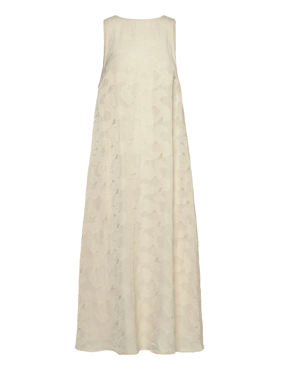 Rue de Tokyo - DEOMIRA VISCOSE LINEN - midi kjoler - cream - 1