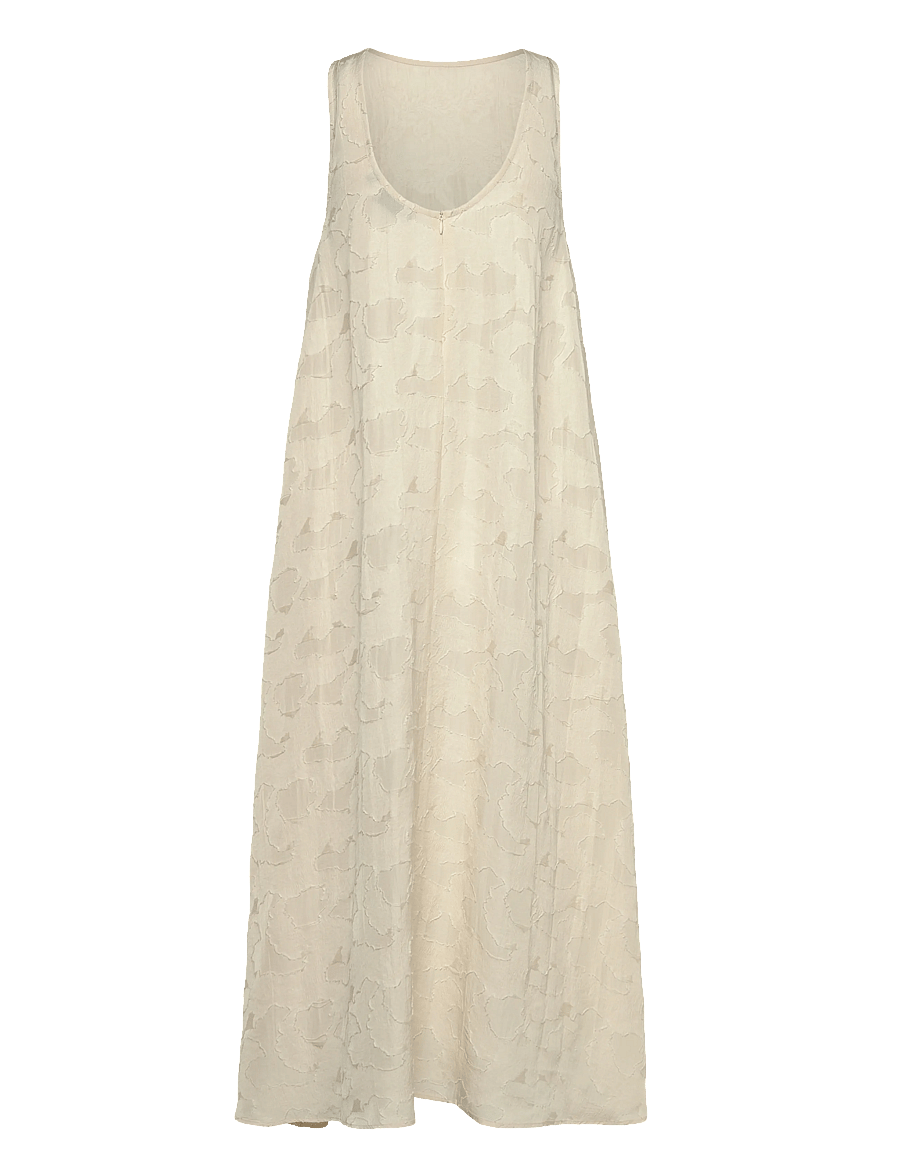 Rue de Tokyo - DEOMIRA VISCOSE LINEN - midi kjoler - cream - 2