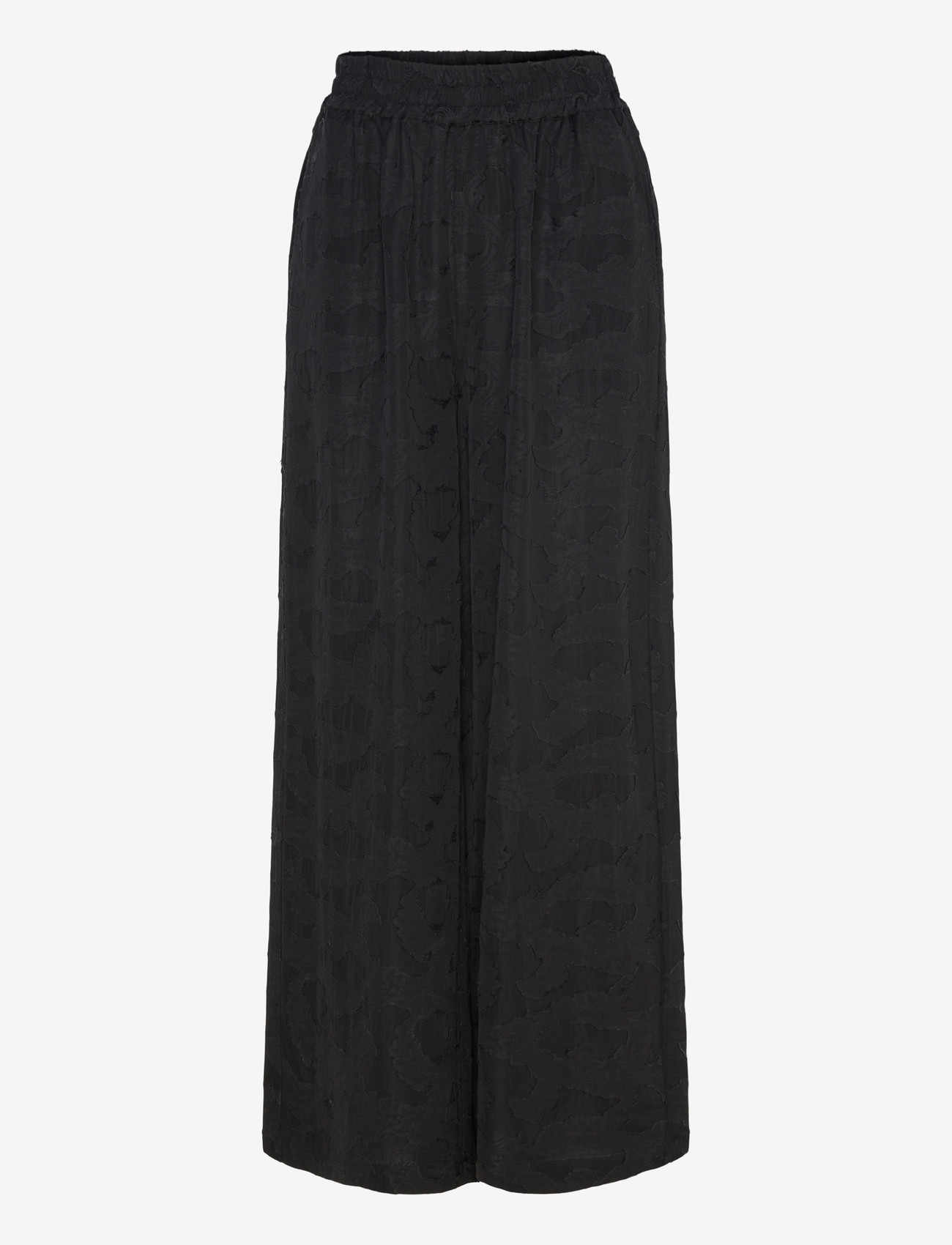 Rue de Tokyo - PANDORA VISCOSE LINEN - bukser med brede ben - black - 1