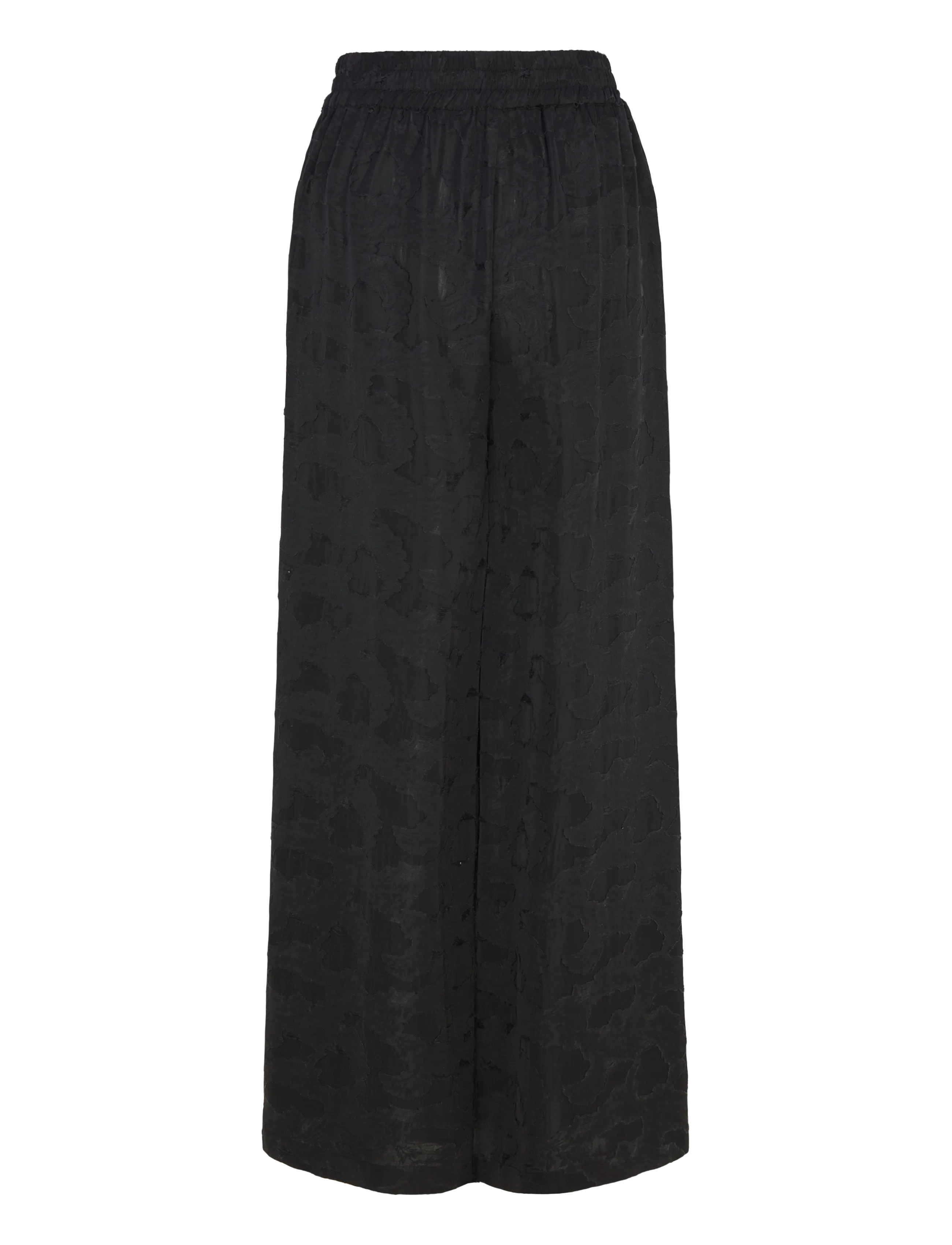 Rue de Tokyo - PANDORA VISCOSE LINEN - hosen mit weitem bein - black - 2