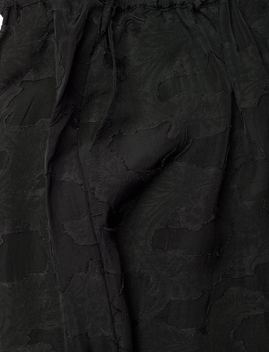 Rue de Tokyo - PANDORA VISCOSE LINEN - hosen mit weitem bein - black - 5