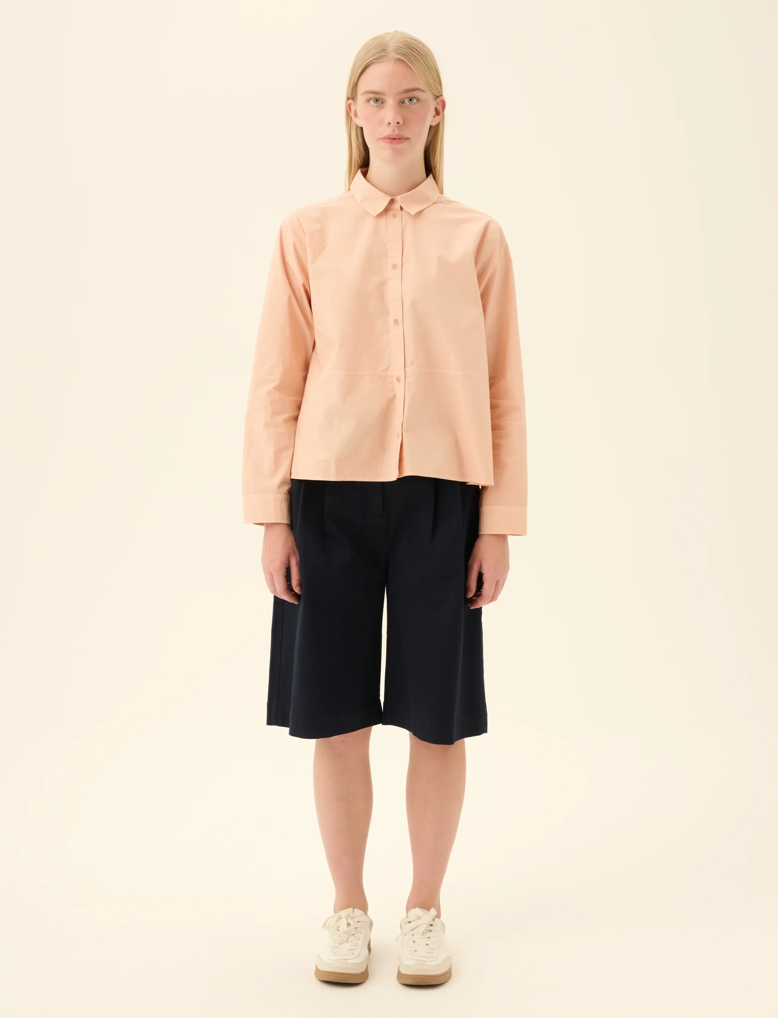 Rue de Tokyo SYLINA GARMENT DYED POPLIN - Shirts - BEIGE ROSE / pink/rose