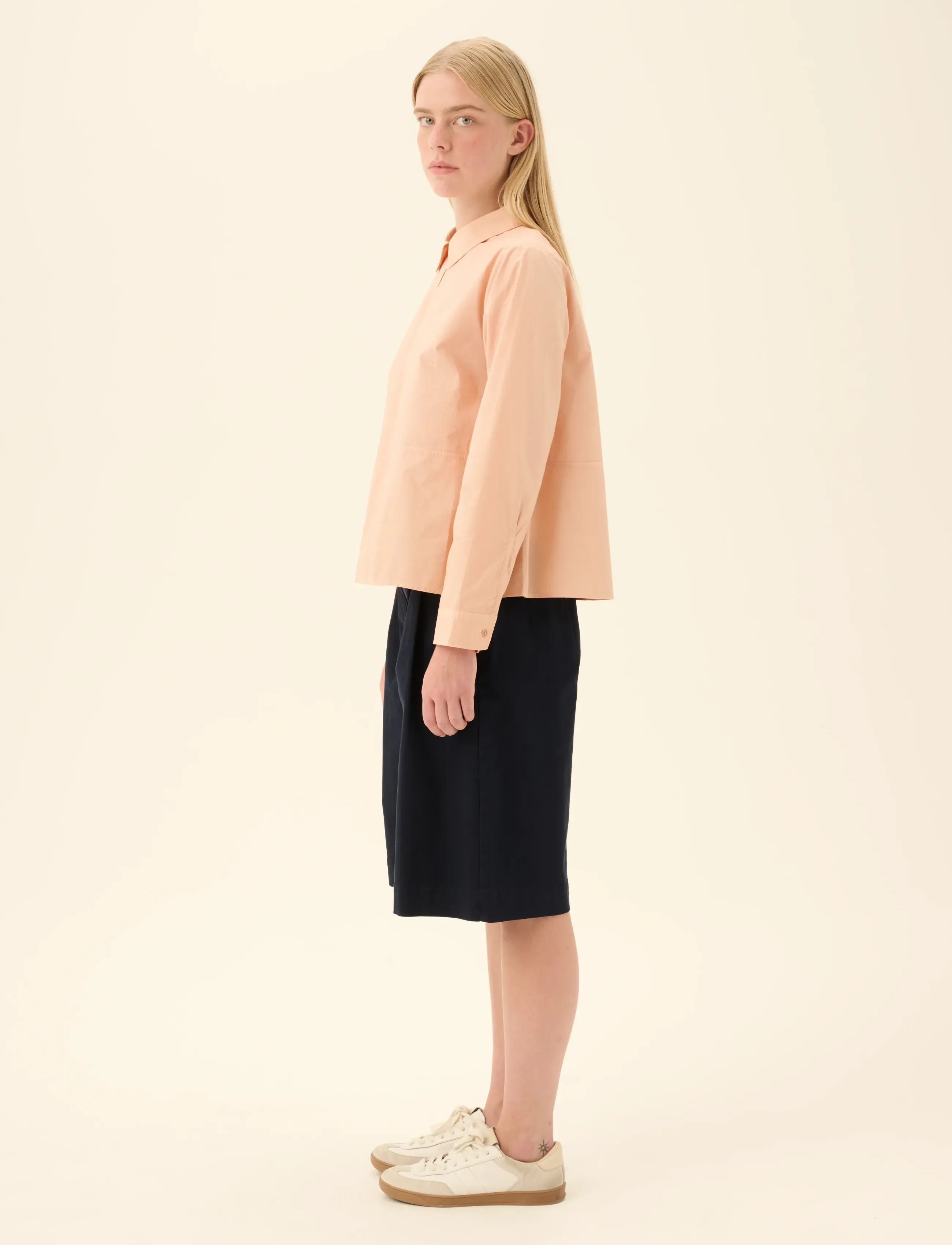 Rue de Tokyo - SYLINA GARMENT DYED POPLIN - denimskjorter - beige rose - 3
