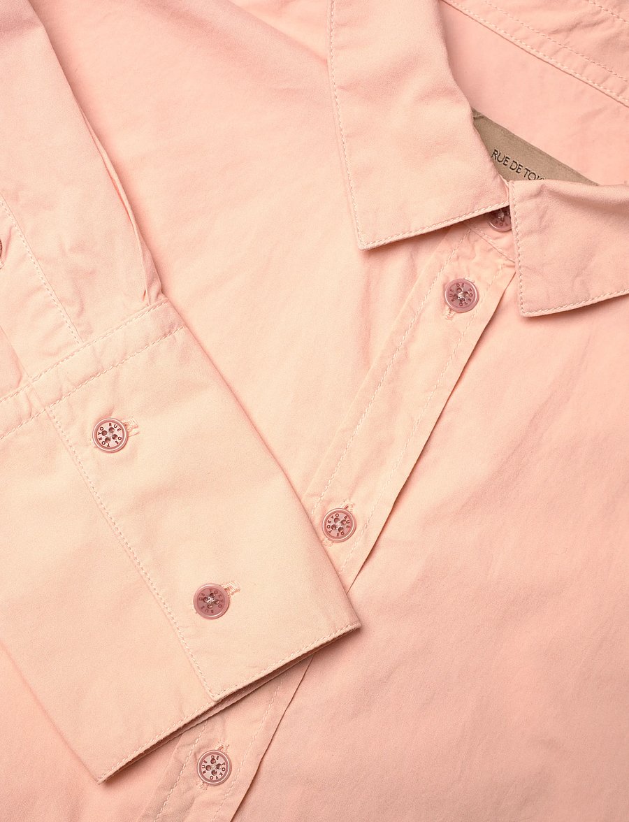 Rue de Tokyo - SYLINA GARMENT DYED POPLIN - denimskjorter - beige rose - 5