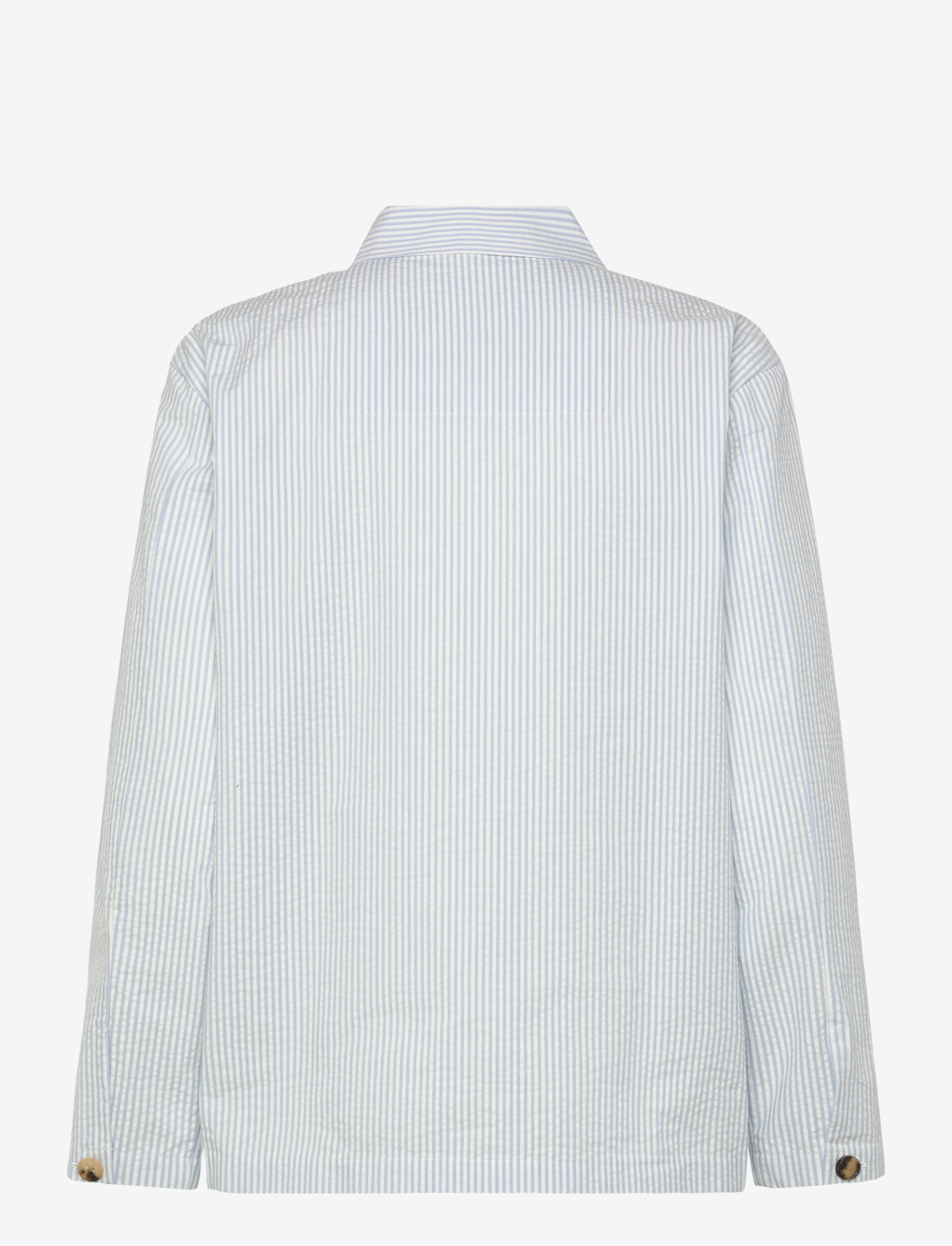 Rue de Tokyo - CAMERON HEAVY SEERSUCKER STR - vårjackor - light blue stripe - 1