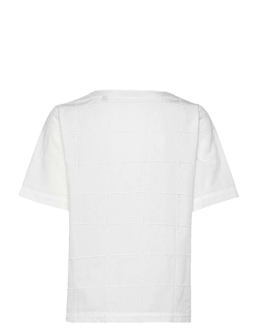 Rue de Tokyo - SIENNA EYELET POPLIN - t-shirts - ivory - 2