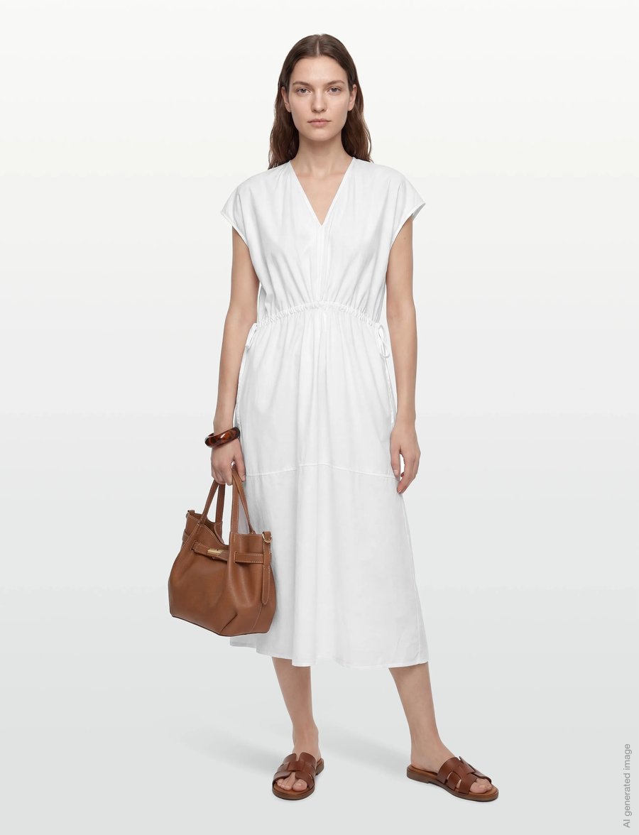 Rue de Tokyo - DALILA GMTD POPLIN - konfirmation - white - 0