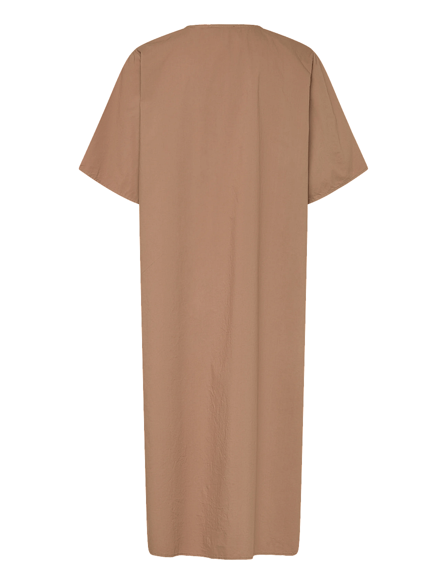 Rue de Tokyo - DESI GMTD POPLIN - hemdkleider - mocha - 2