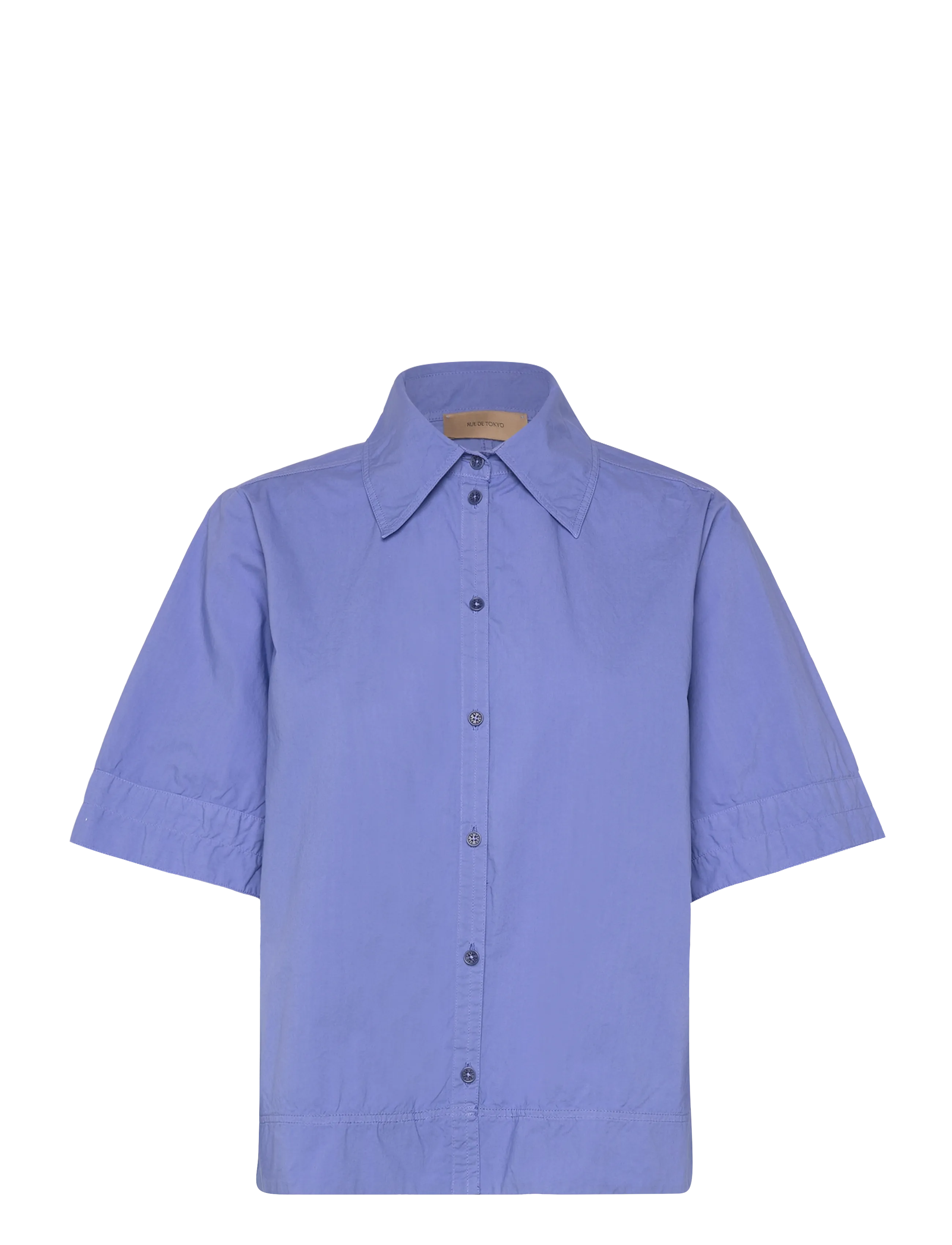 RUE DE TOKYO Seren Gmtd Poplin Blau - L - Damen