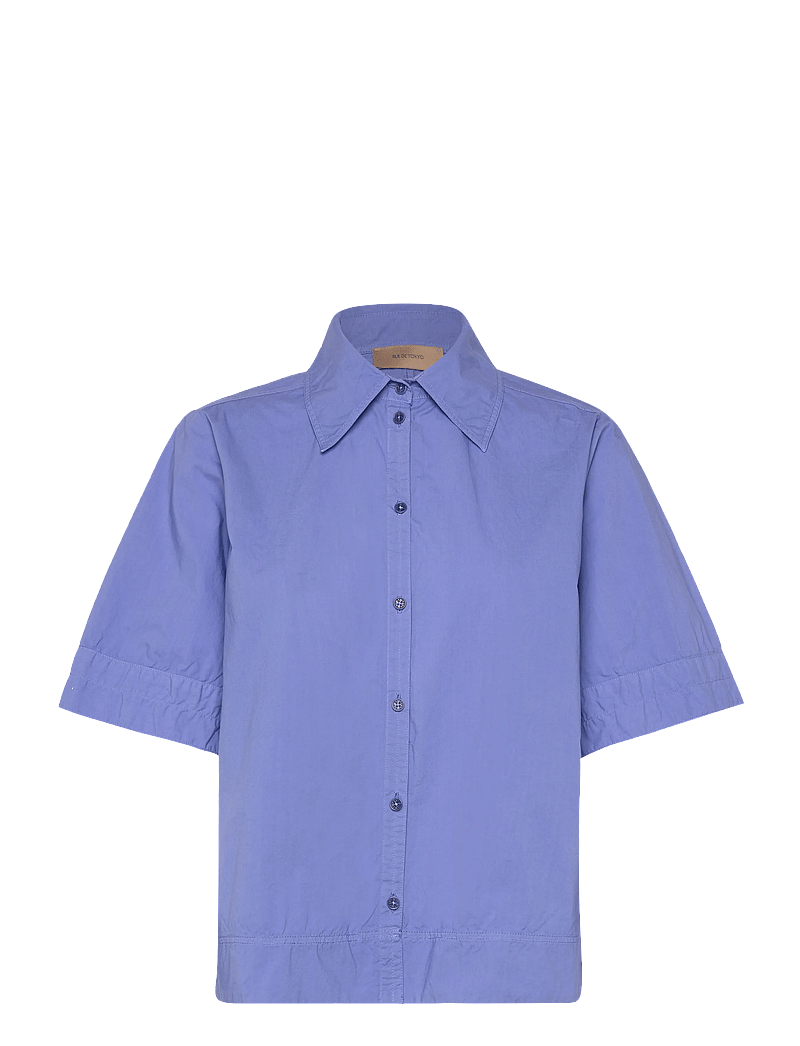 Rue de Tokyo - SEREN GMTD POPLIN - teksasärgid - blue bonnet - 0