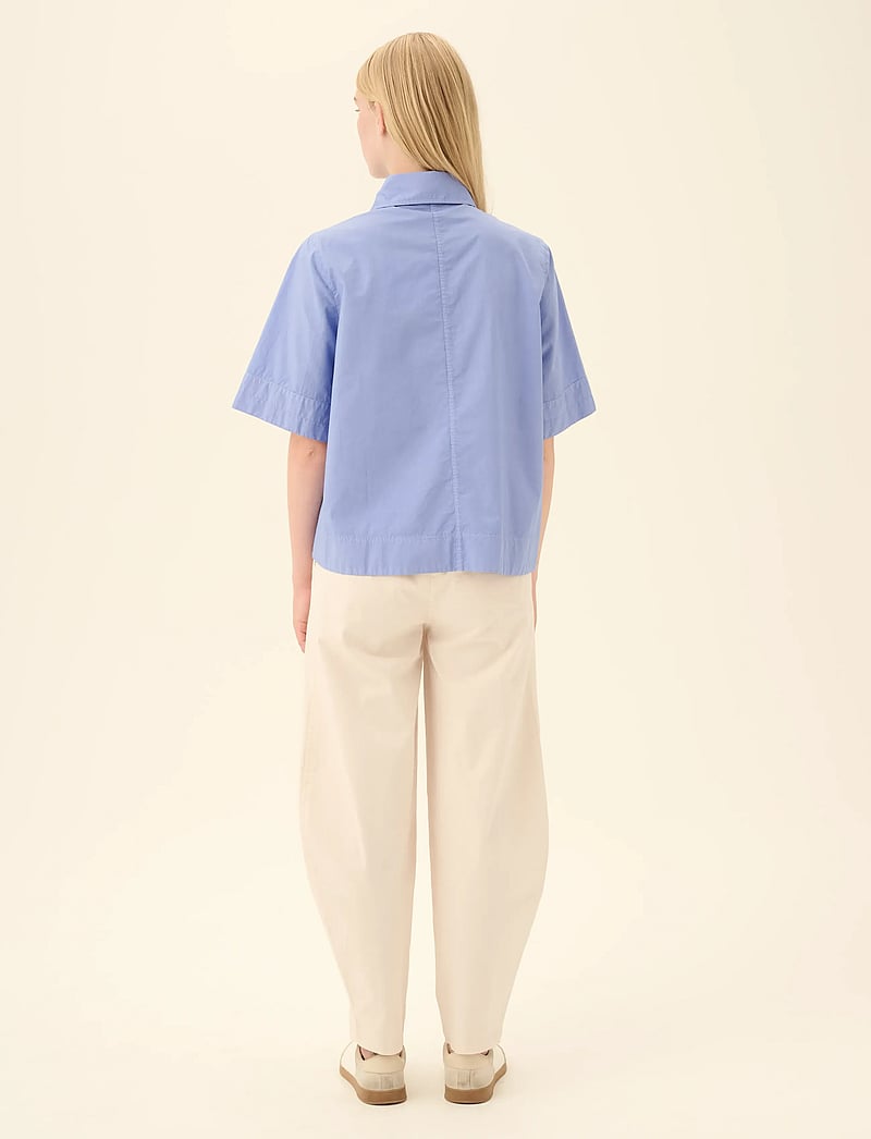 Rue de Tokyo - SEREN GMTD POPLIN - lyhythihaiset paidat - blue bonnet - 3