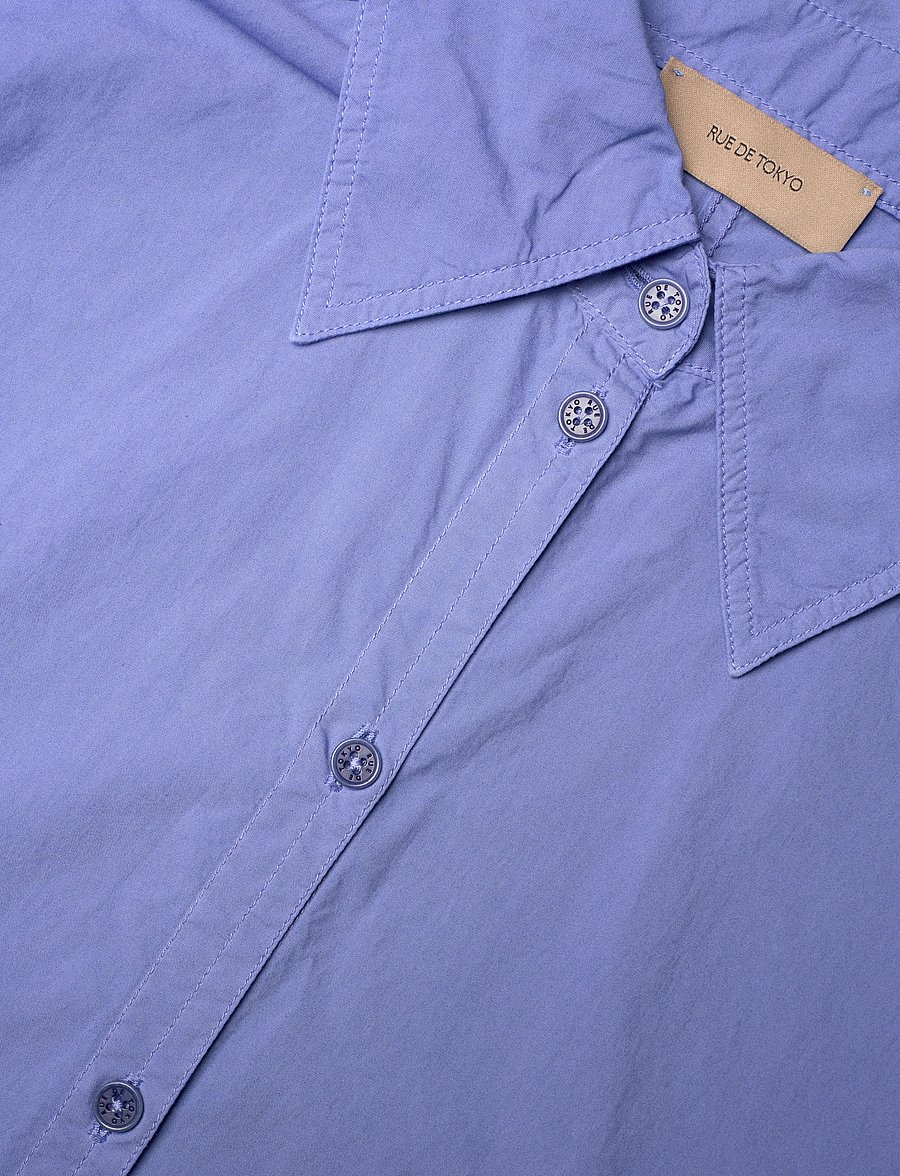 Rue de Tokyo - SEREN GMTD POPLIN - jeansskjortor - blue bonnet - 5