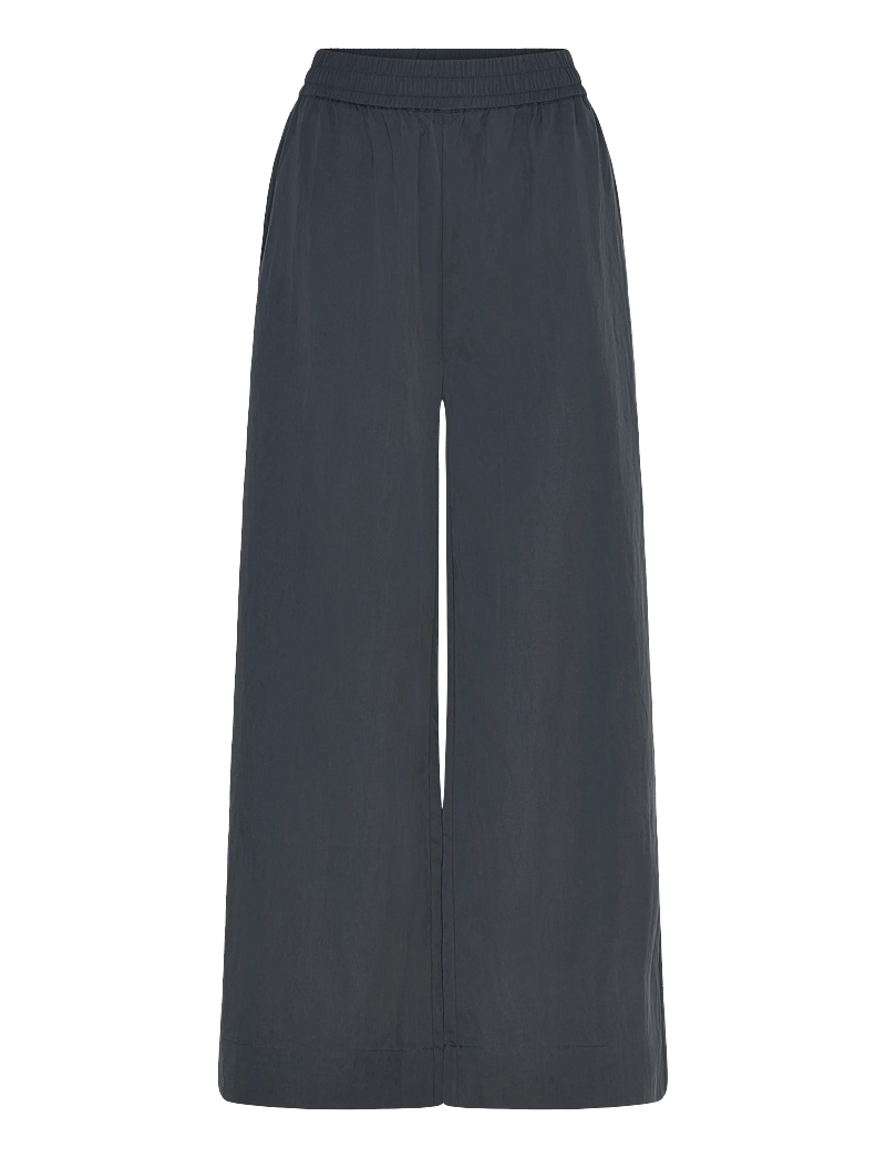 Rue de Tokyo - PRISILA CRINKLED TENCEL - bukser med brede ben - dark navy - 0