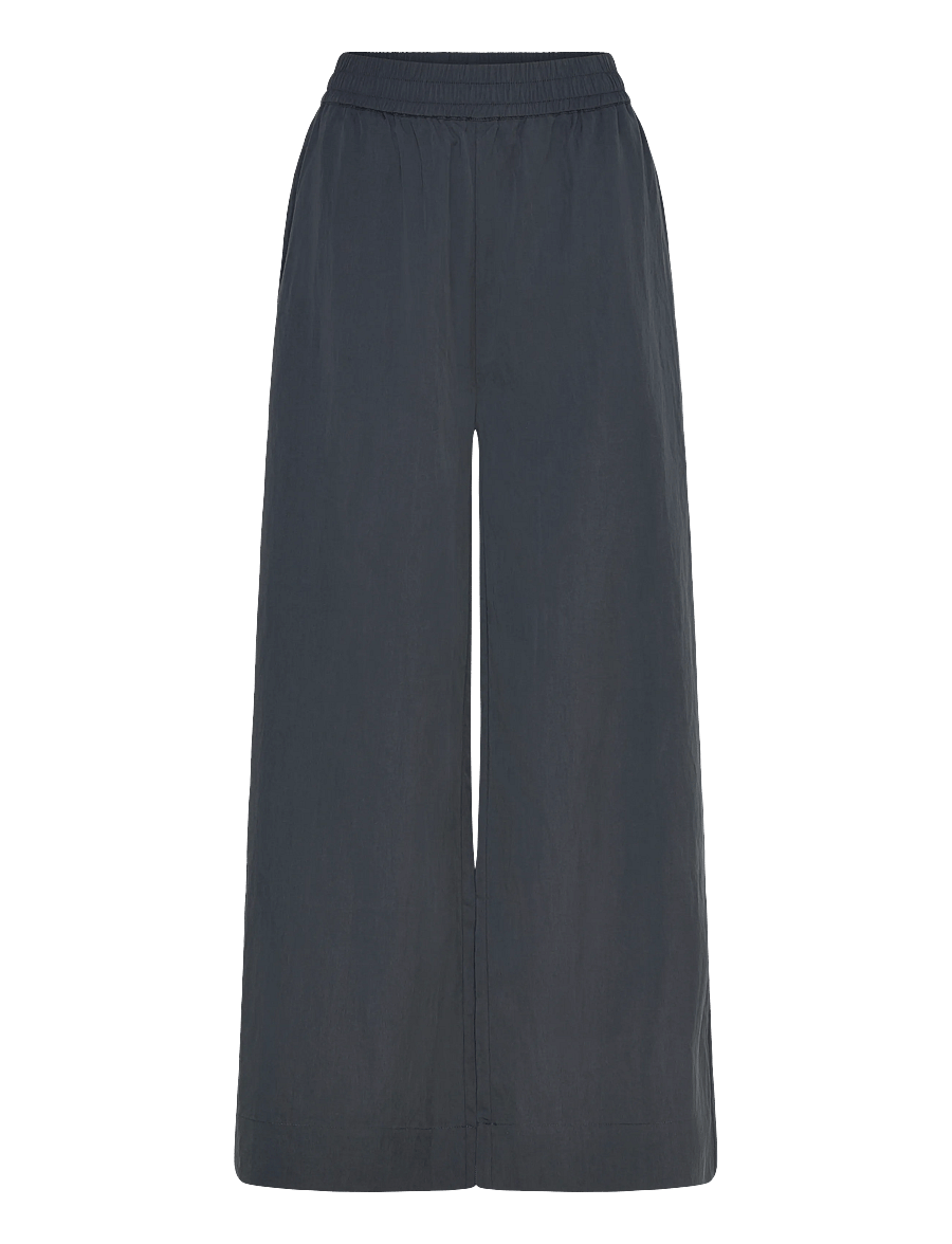 Rue de Tokyo - PRISILA CRINKLED TENCEL - vida byxor - dark navy - 0
