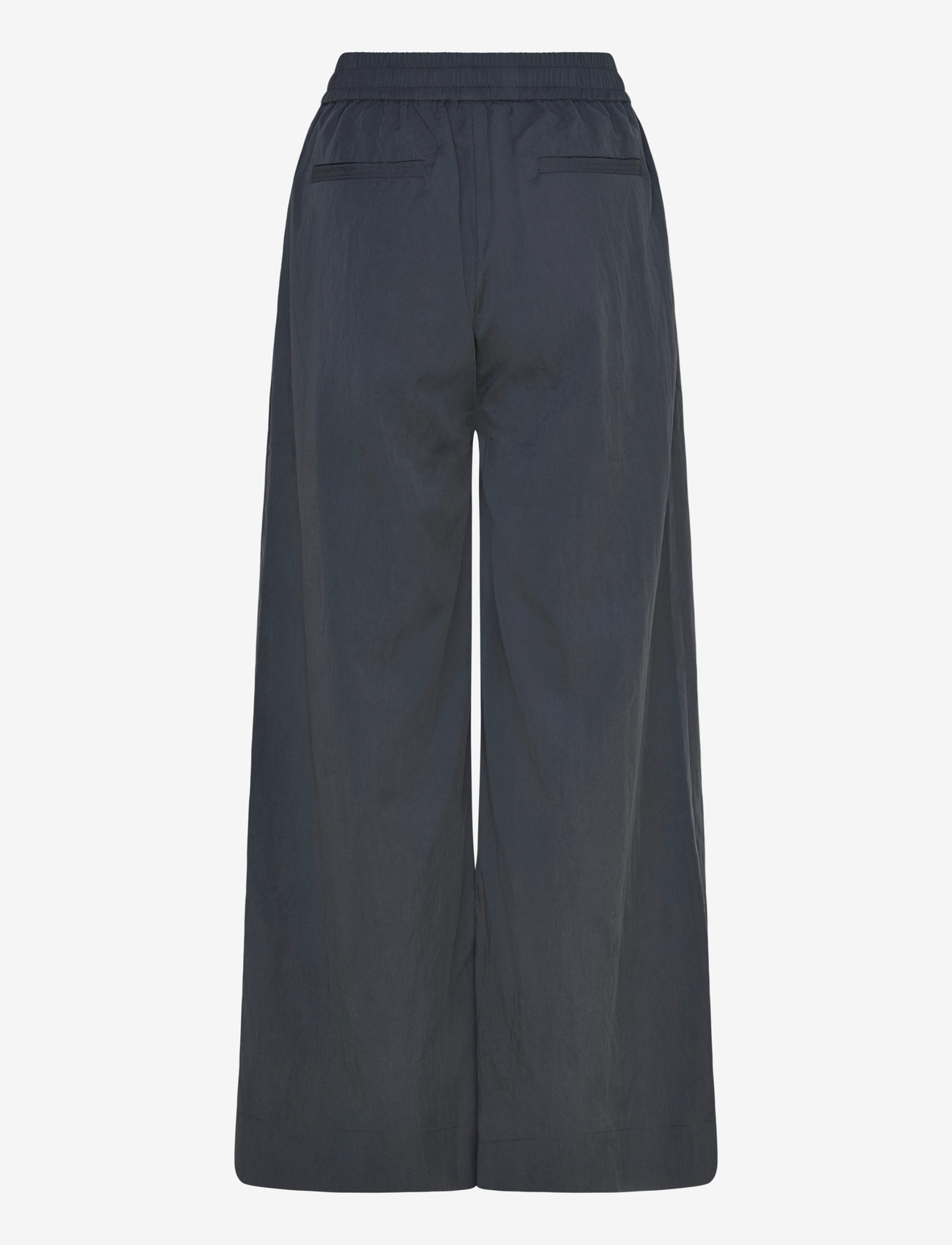 Rue de Tokyo - PRISILA CRINKLED TENCEL - bukser med brede ben - dark navy - 1
