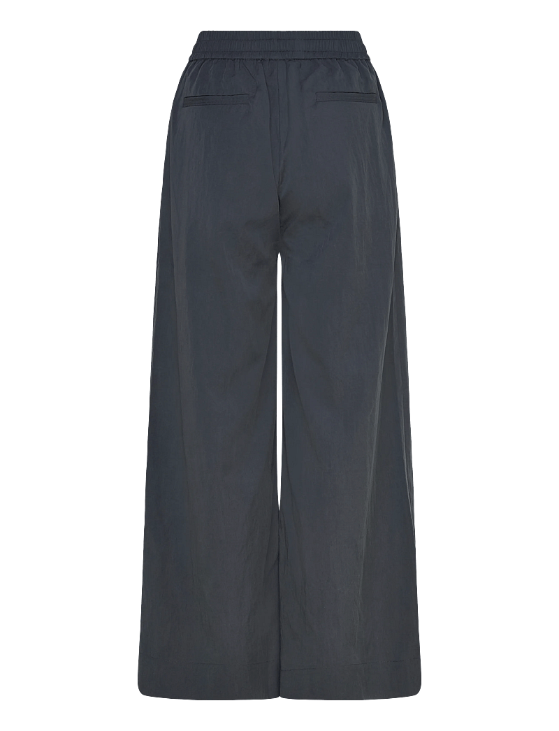 Rue de Tokyo - PRISILA CRINKLED TENCEL - bukser med brede ben - dark navy - 1