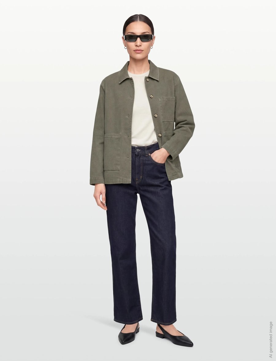 Rue de Tokyo - CAMERON FADED TWILL - utility-jacken - sage green - 0