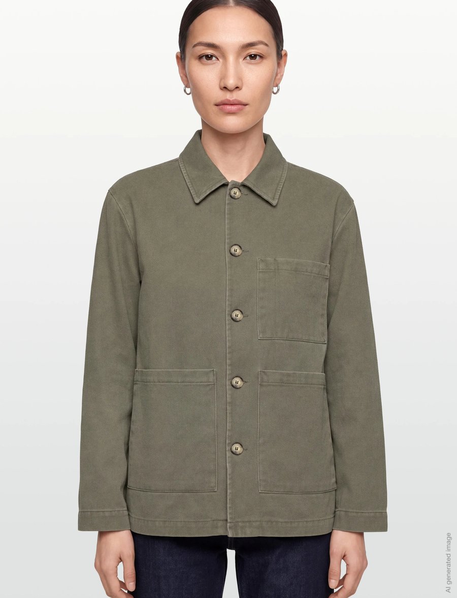 Rue de Tokyo - CAMERON FADED TWILL - utility-jacken - sage green - 3