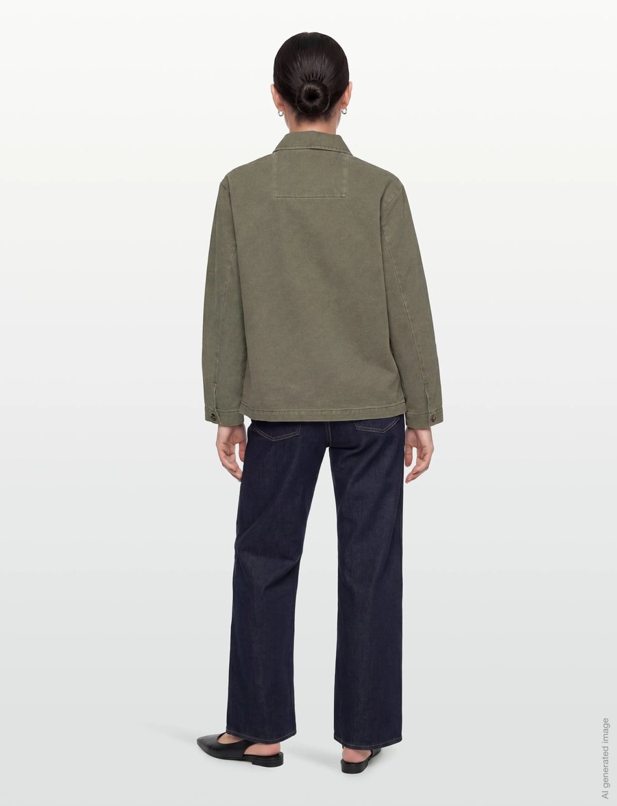 Rue de Tokyo - CAMERON FADED TWILL - utility-jacken - sage green - 4