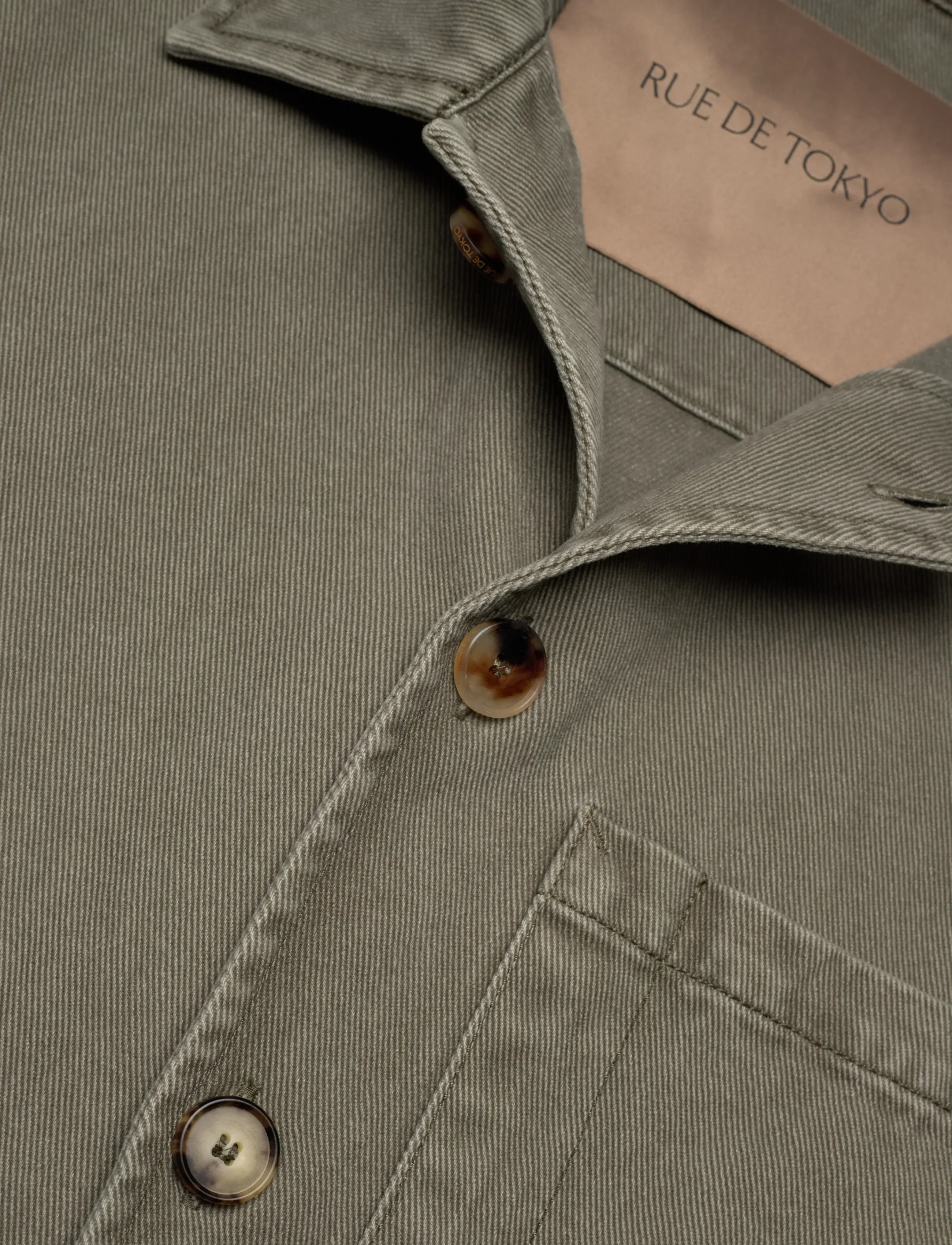 Rue de Tokyo - CAMERON FADED TWILL - utilityjackor - sage green - 2