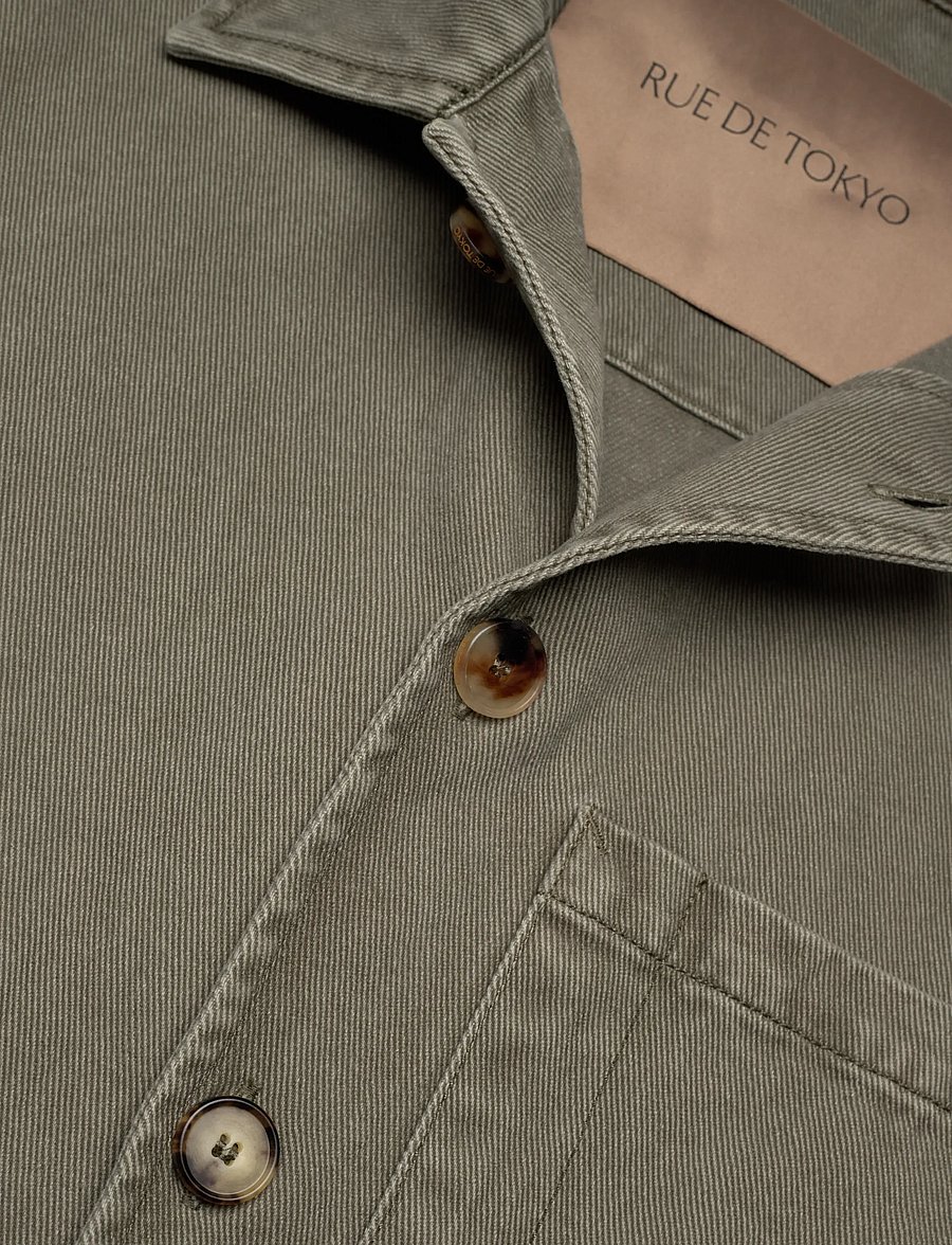 Rue de Tokyo - CAMERON FADED TWILL - utility-jacken - sage green - 2