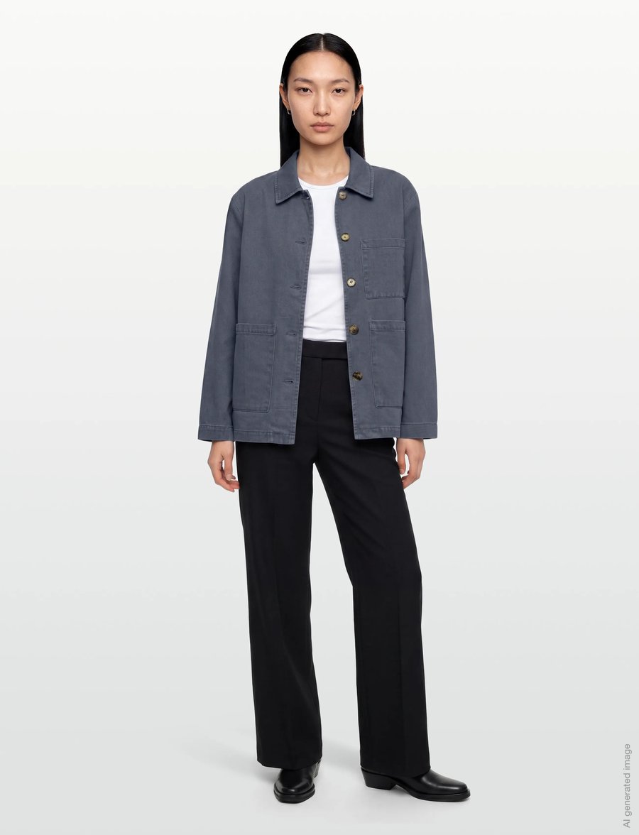 Rue de Tokyo - CAMERON FADED TWILL - utility-jacken - soft blue - 0