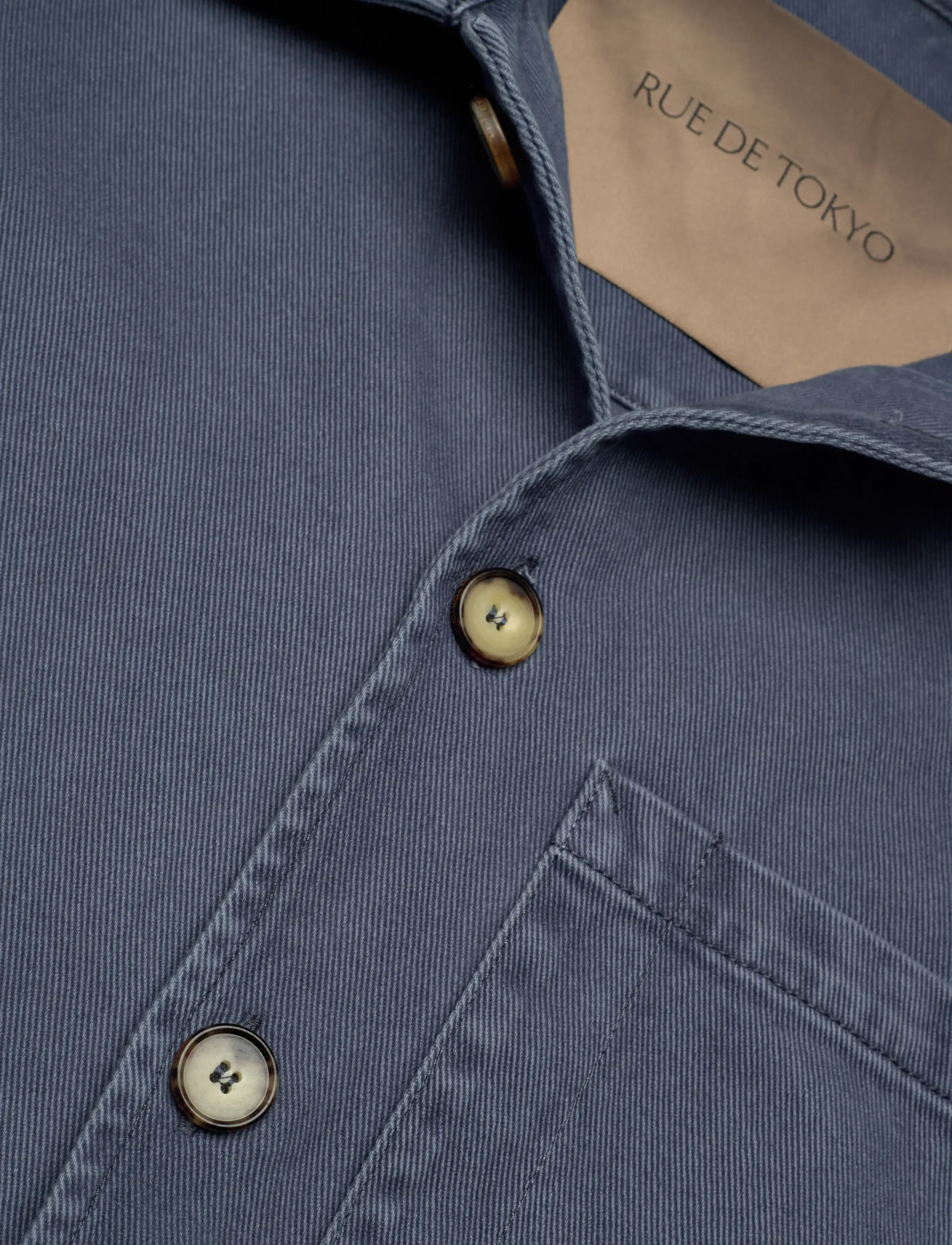 Rue de Tokyo - CAMERON FADED TWILL - utility jakid - soft blue - 2
