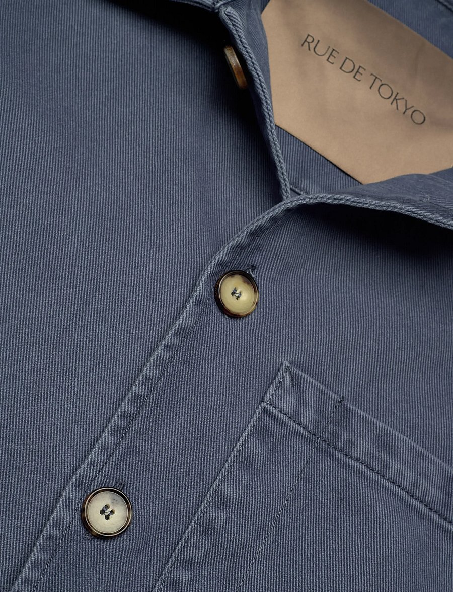 Rue de Tokyo - CAMERON FADED TWILL - utility-jacken - soft blue - 2