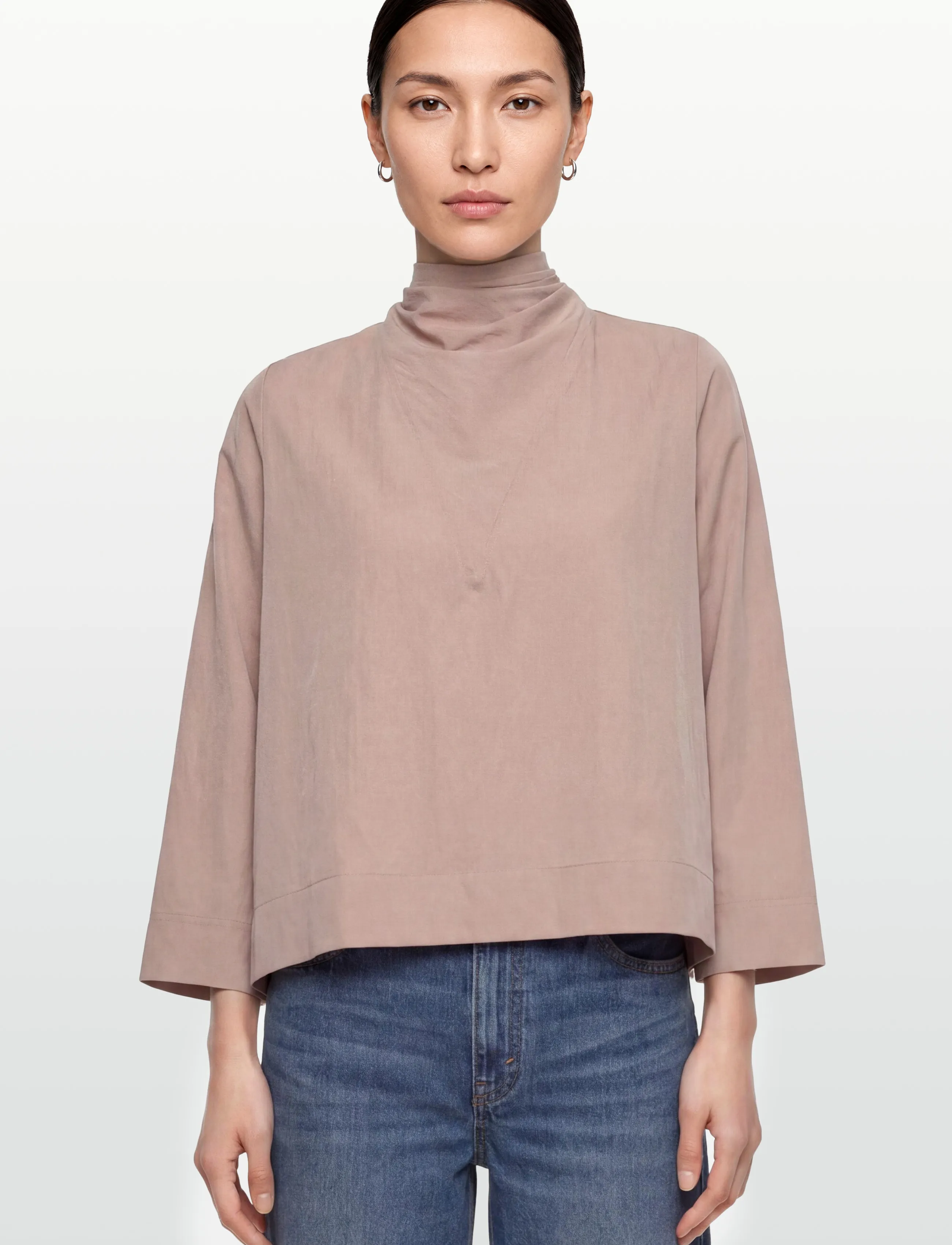 Rue de Tokyo - SEMIRA CRINKLED TENCEL - langärmelige blusen - rose - 3