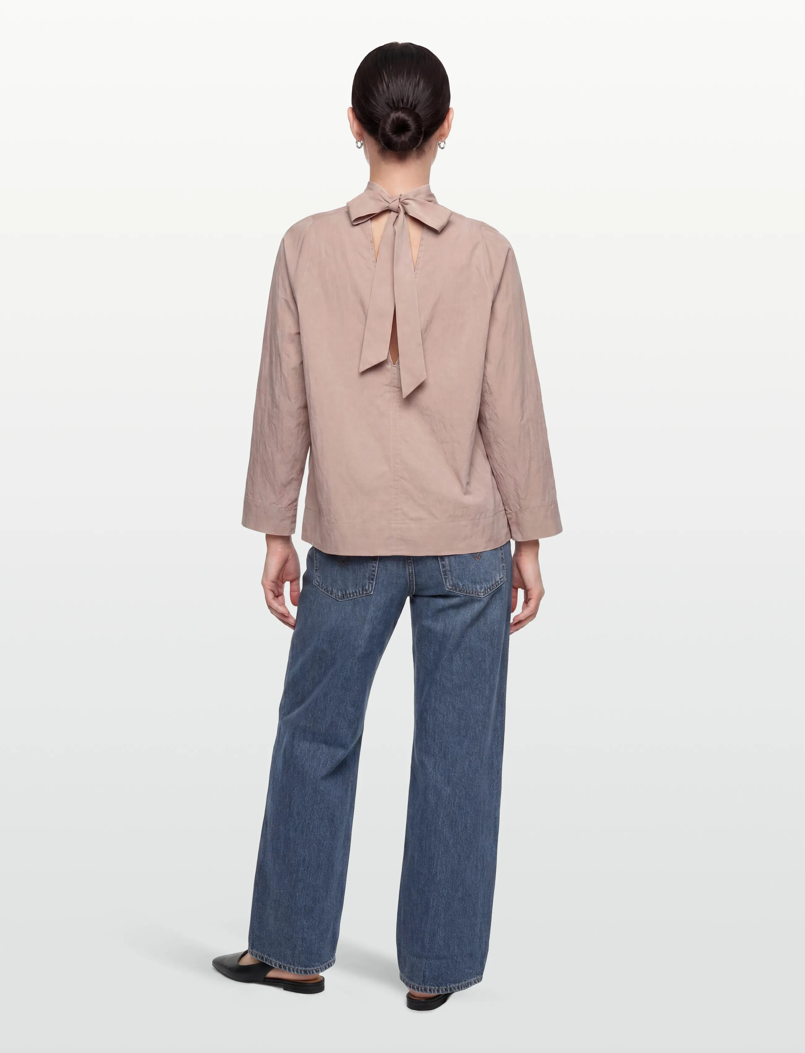 Rue de Tokyo - SEMIRA CRINKLED TENCEL - langärmelige blusen - rose - 4