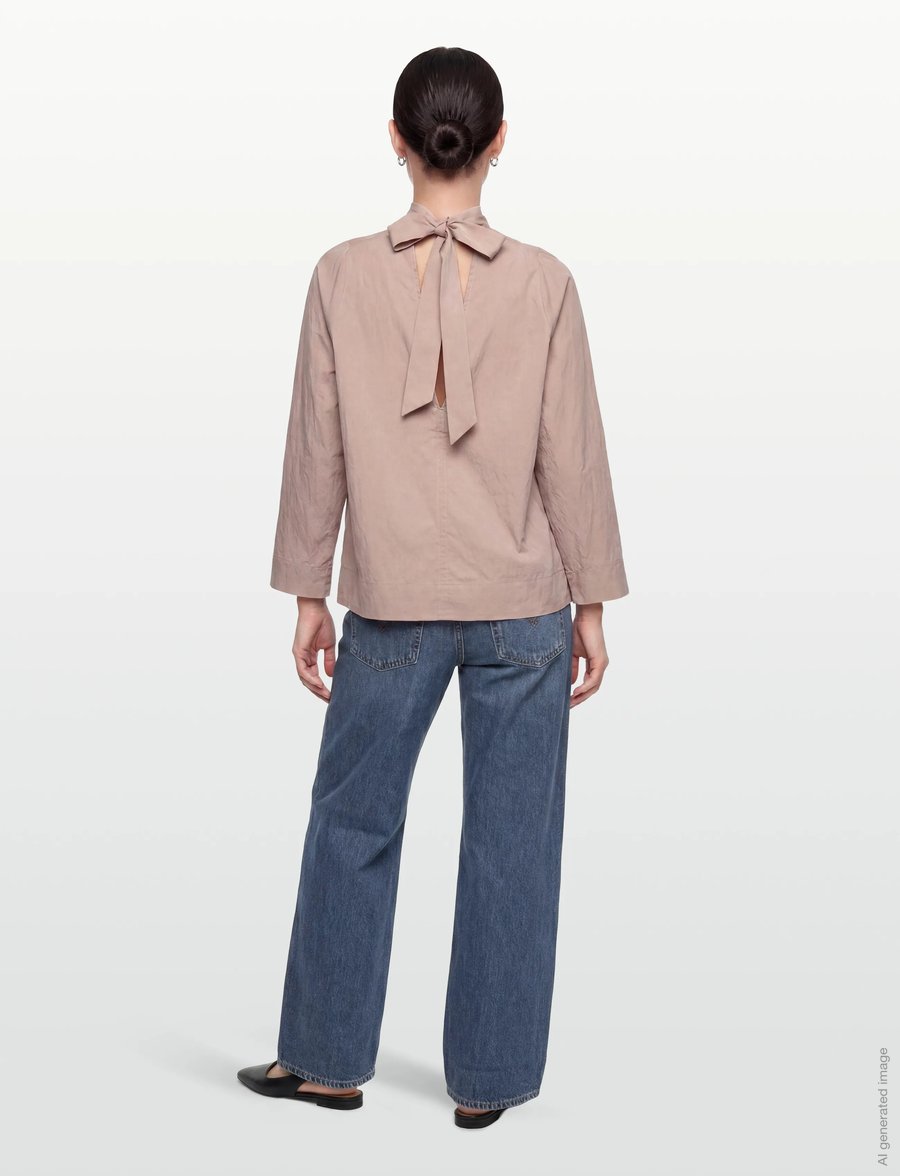 Rue de Tokyo - SEMIRA CRINKLED TENCEL - langärmelige blusen - rose - 4