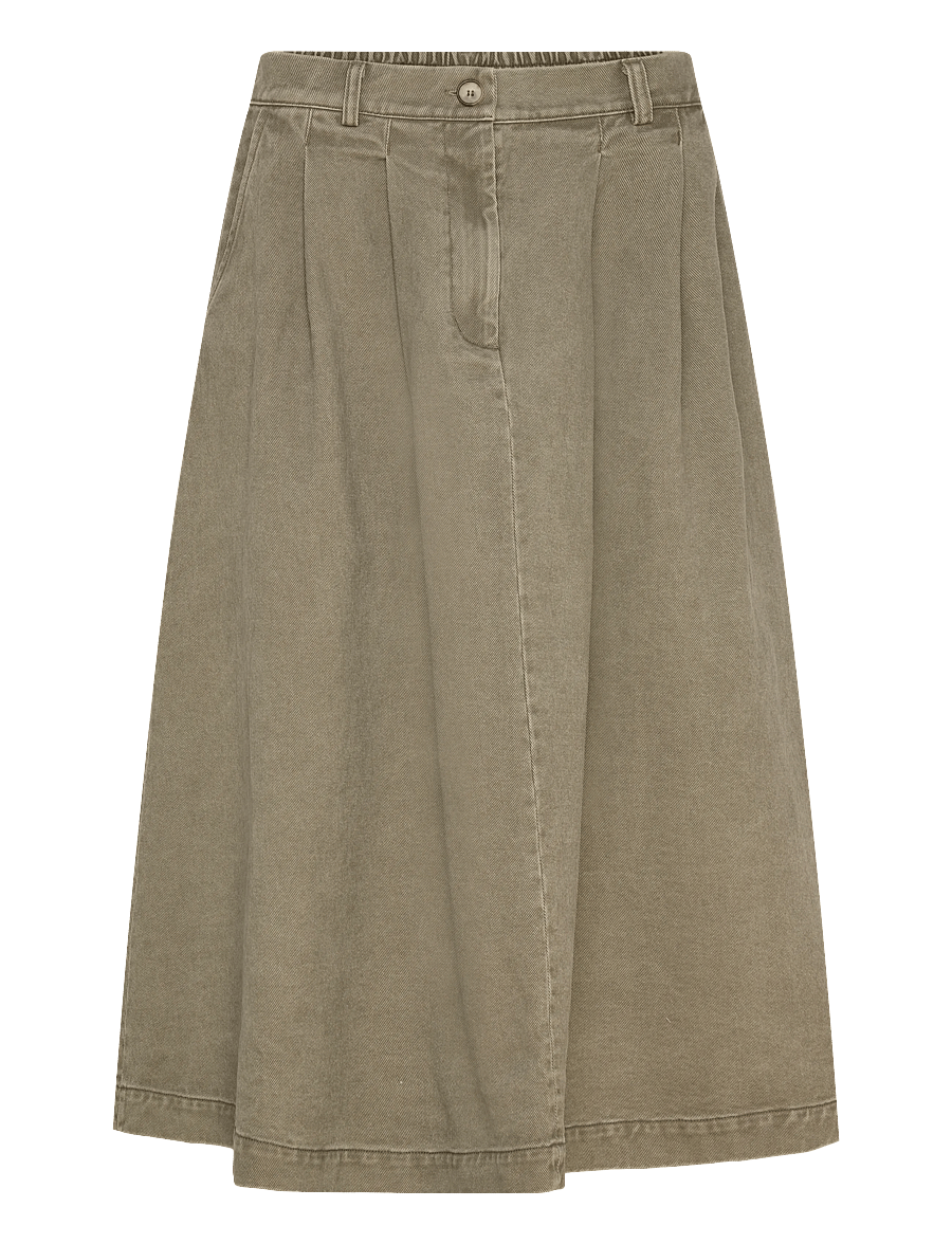 Rue de Tokyo - PEN FADED TWILL - faltenröcke - sage green - 0