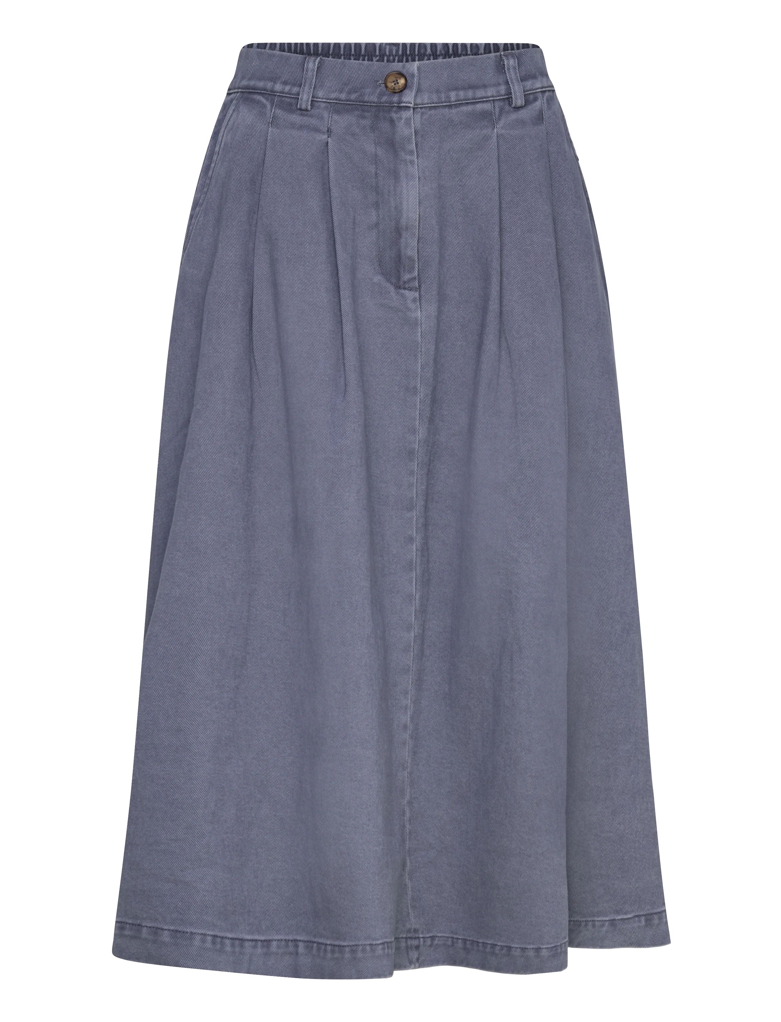 Rue de Tokyo PEN FADED TWILL - Plisseskjørt - SOFT BLUE / blue