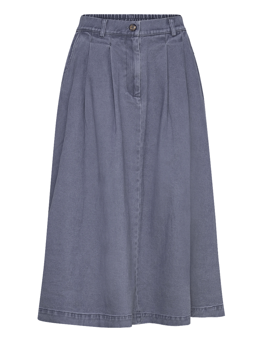 Rue de Tokyo - PEN FADED TWILL - plisseeritud seelikud - soft blue - 0