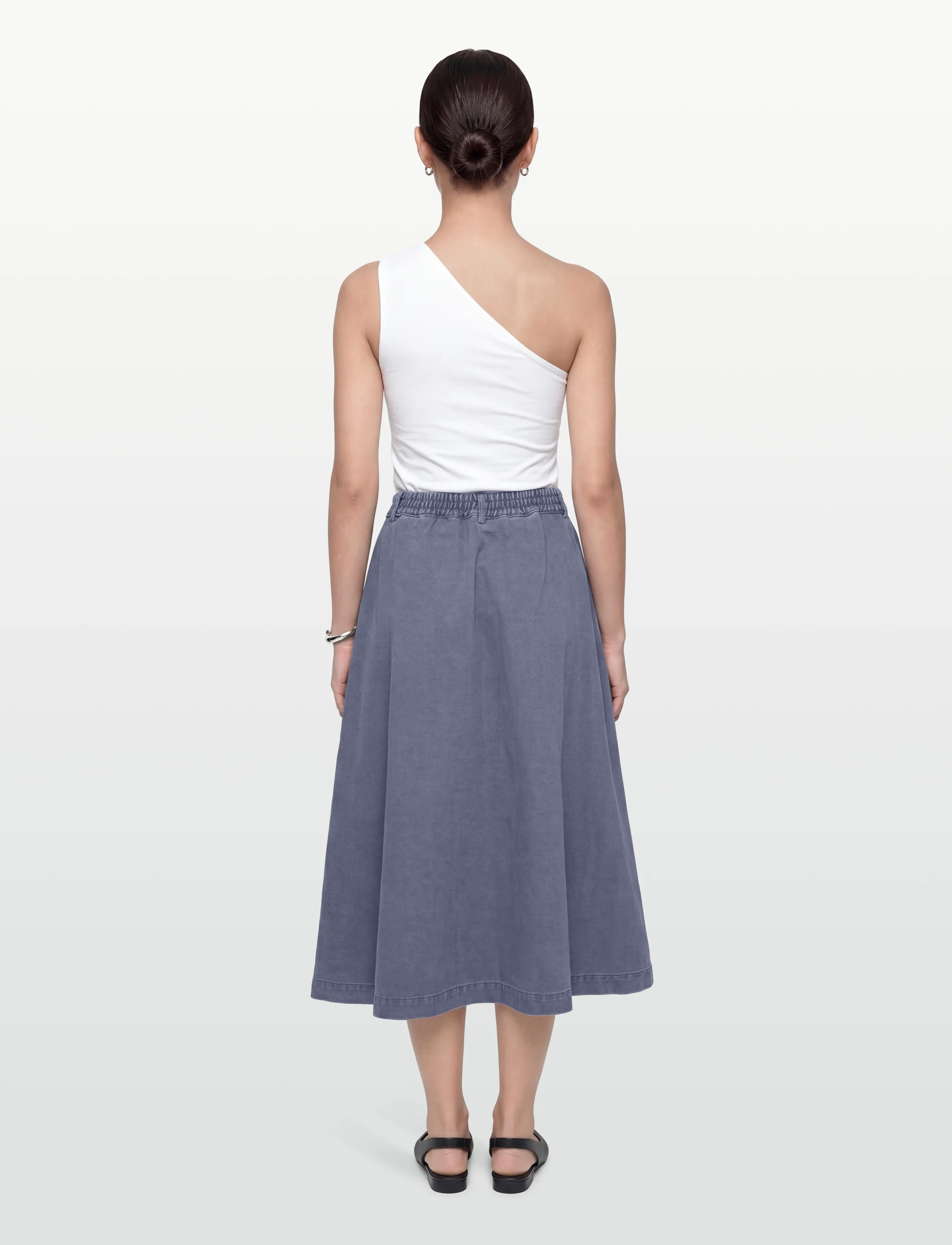 Rue de Tokyo Pen Faded Twill midikjolar dam – bild 3