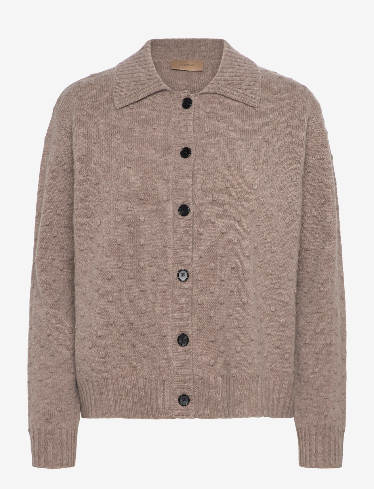 Rue de Tokyo - KIAN MERINO - cardigans - taupe melange - 0