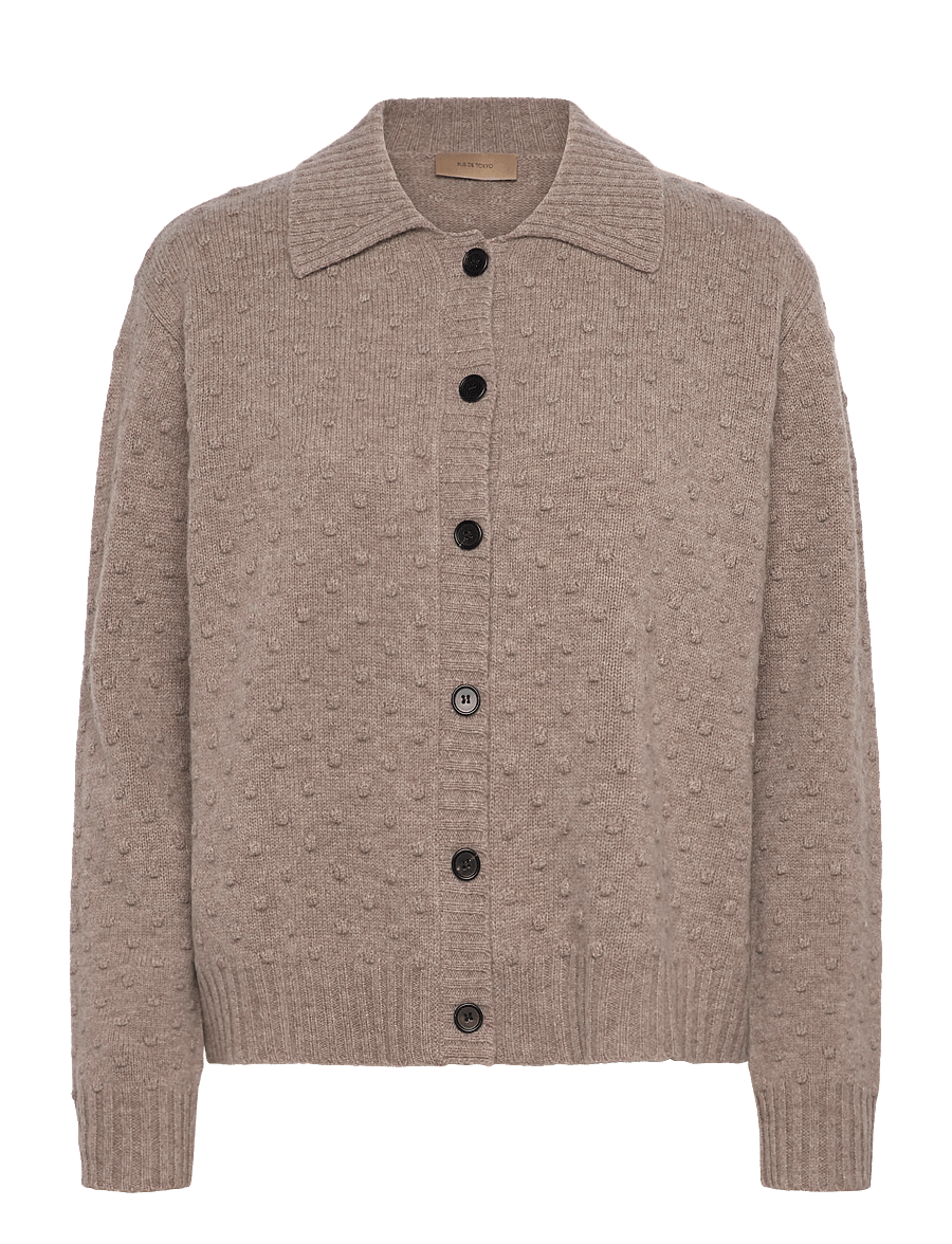 Rue de Tokyo - KIAN MERINO - koftor - taupe melange - 0