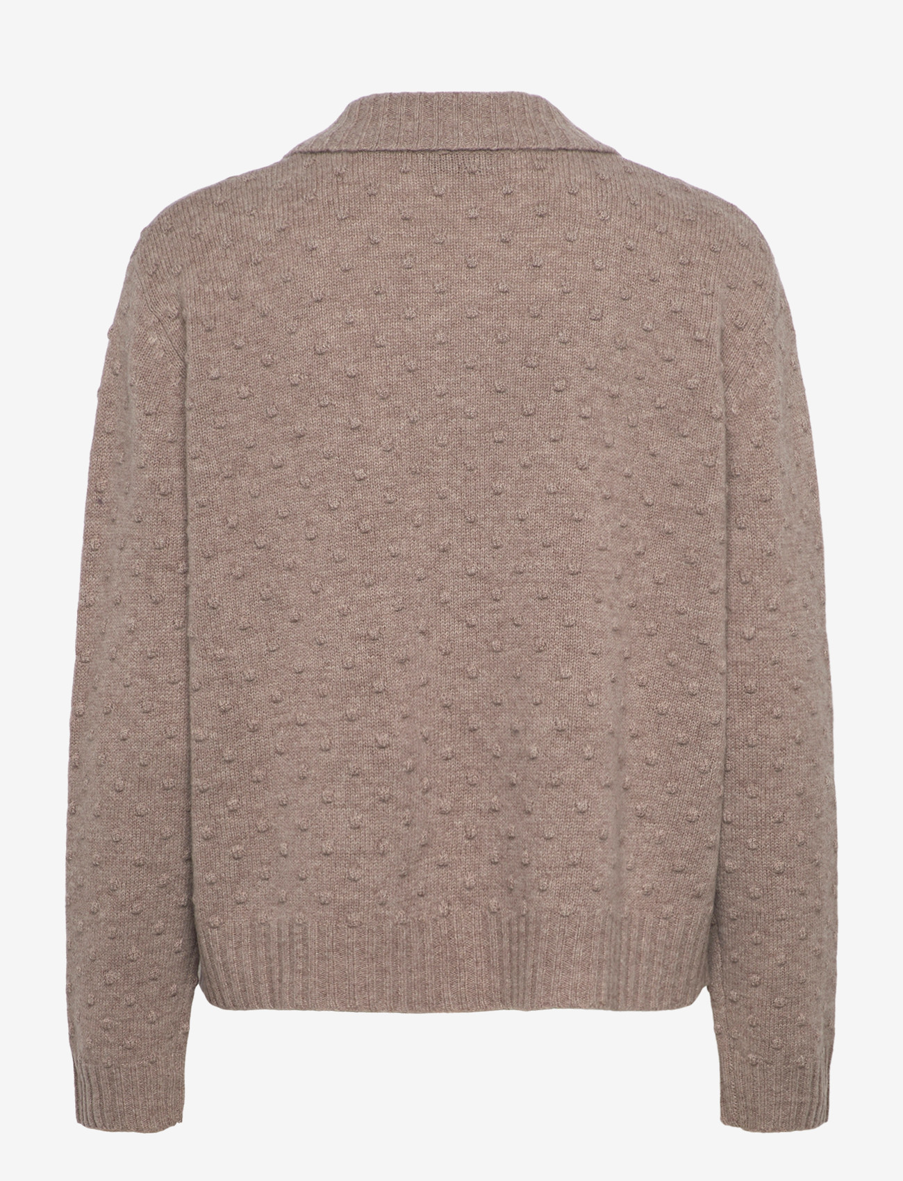 Rue de Tokyo - KIAN MERINO - cardigans - taupe melange - 1