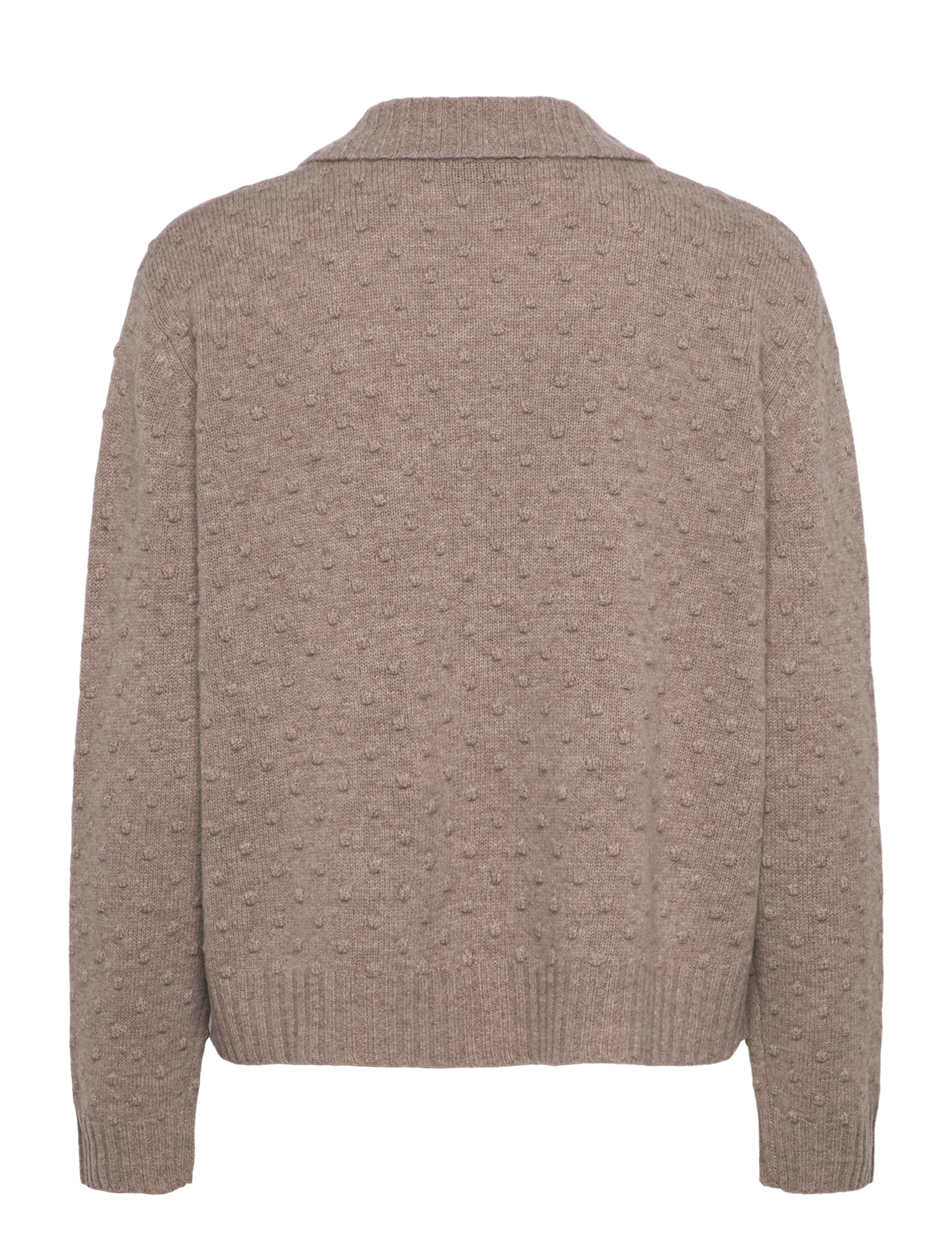 Rue de Tokyo - KIAN MERINO - cardigans - taupe melange - 1