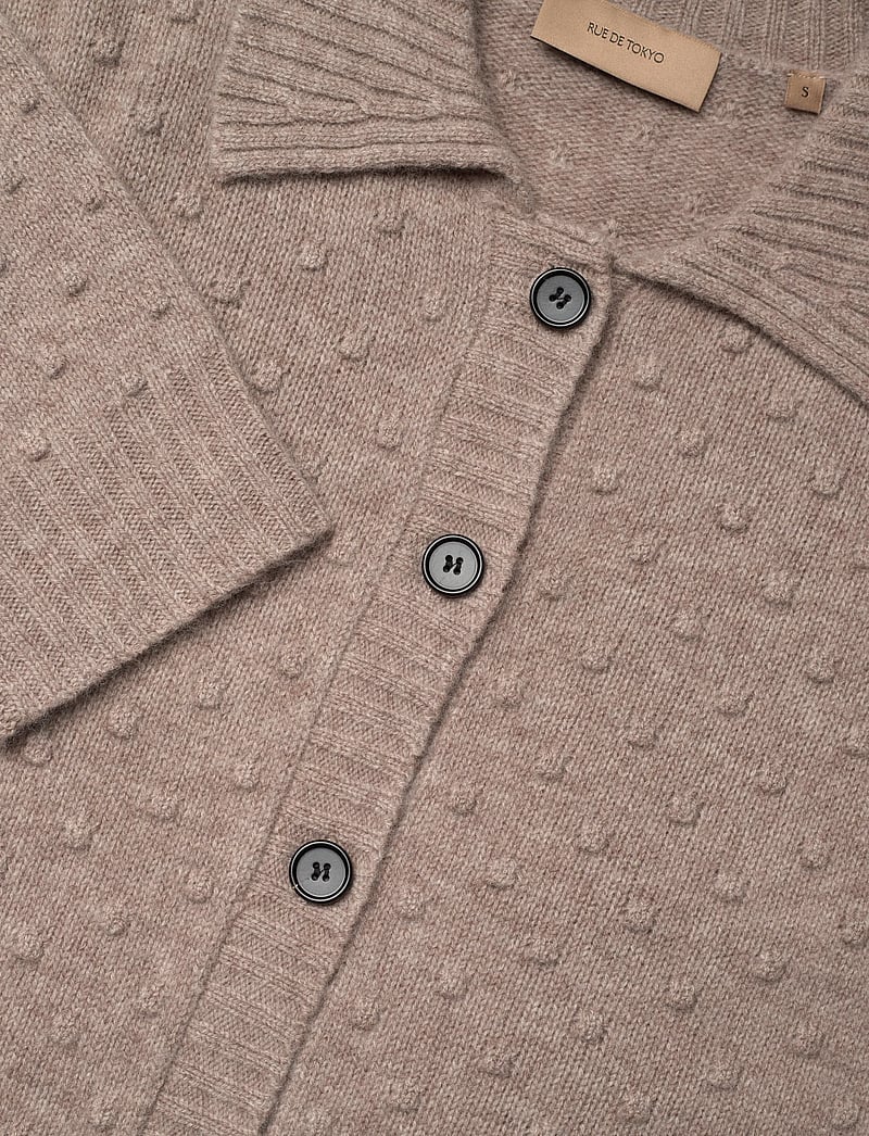Rue de Tokyo - KIAN MERINO - cardigans - taupe melange - 2
