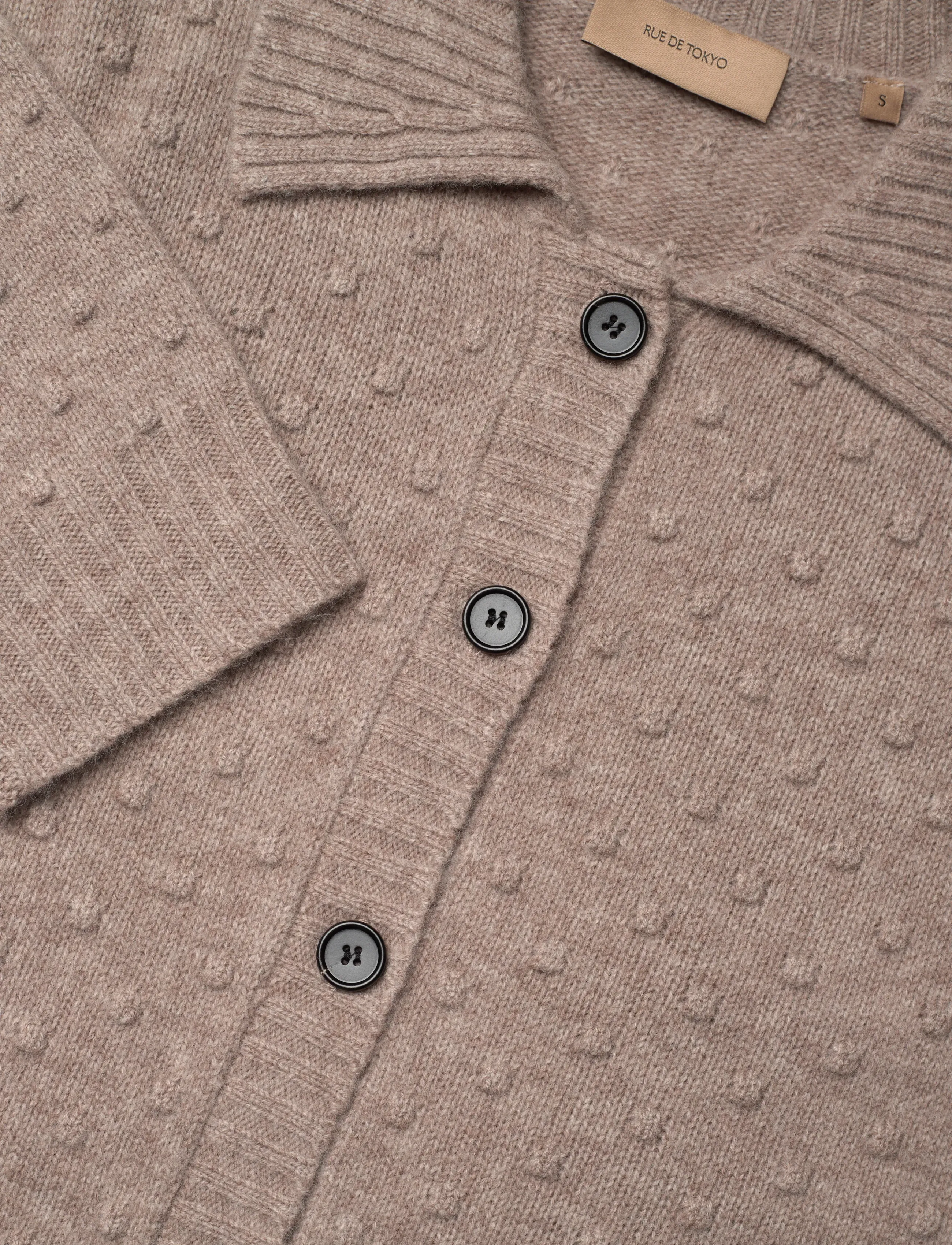 Rue de Tokyo - KIAN MERINO - cardigans - taupe melange - 2