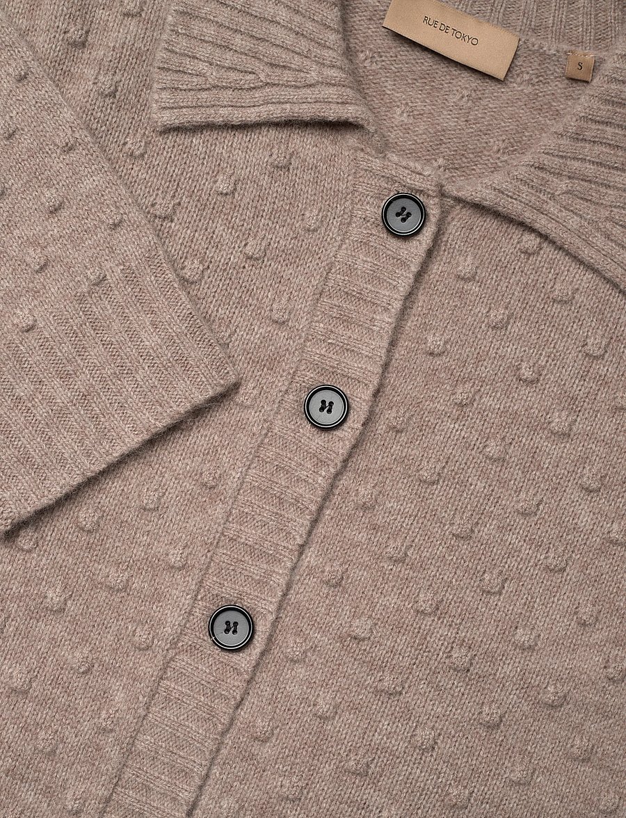 Rue de Tokyo - KIAN MERINO - koftor - taupe melange - 2