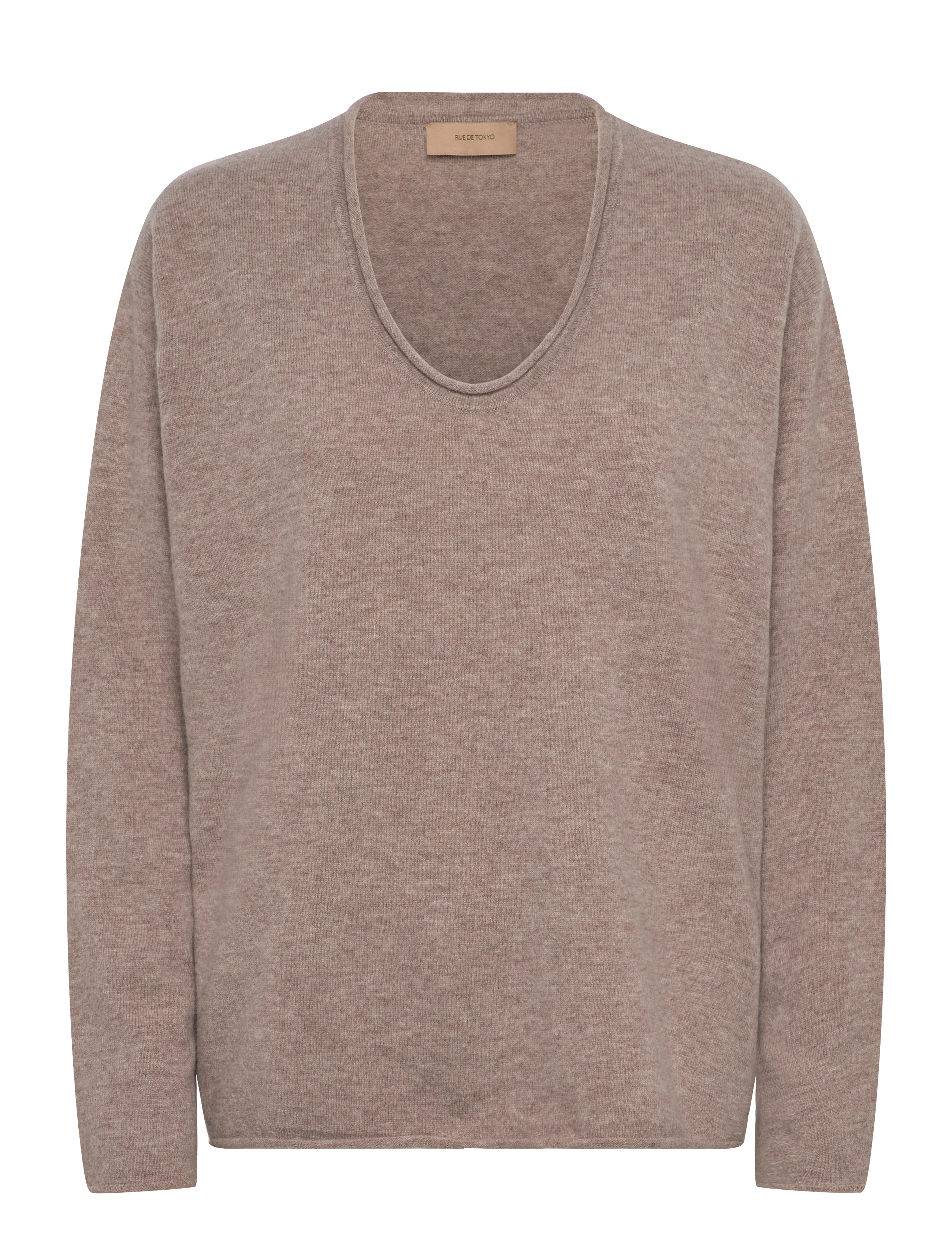 Rue de Tokyo KIRSTY MERINO - Strik - TAUPE MELANGE / beige